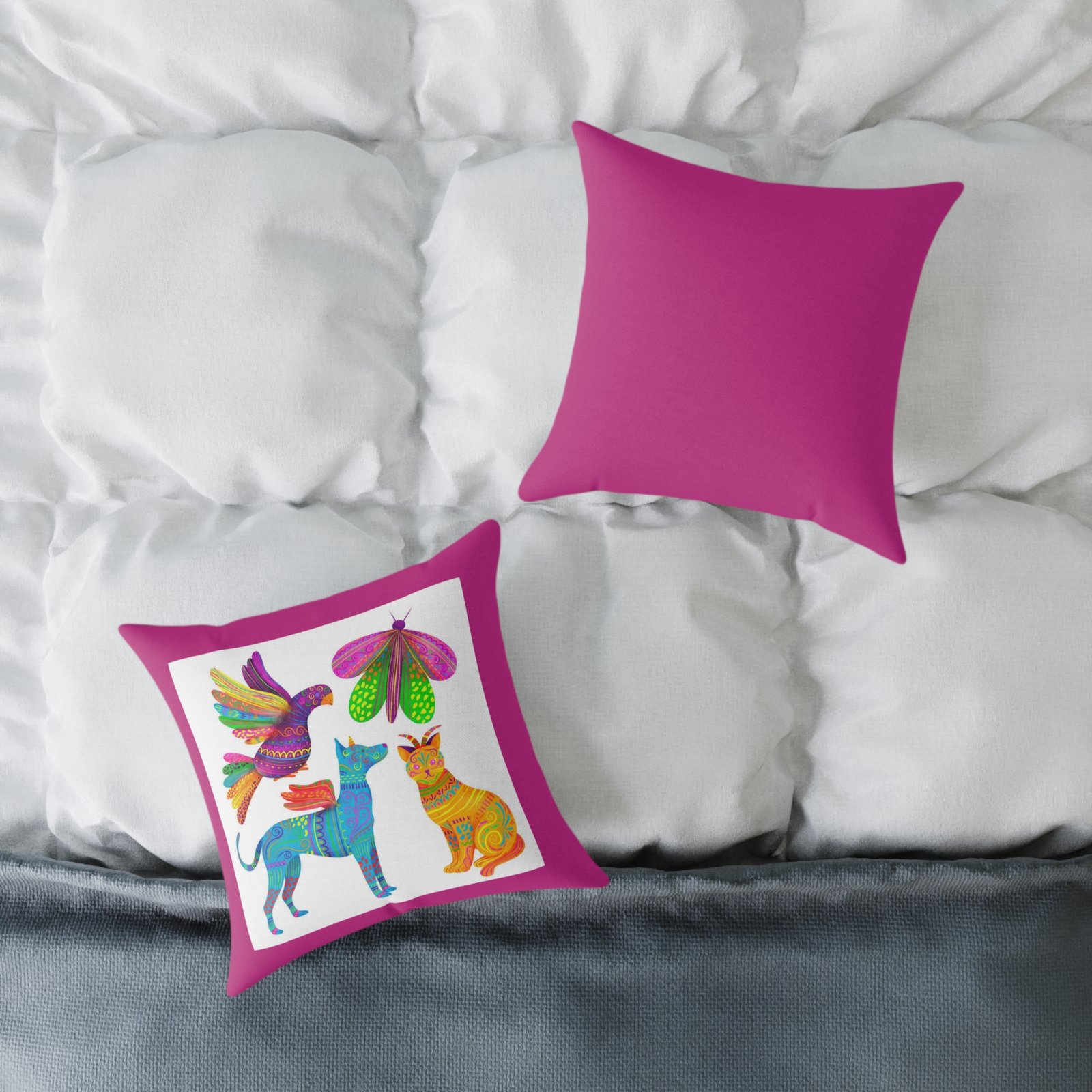 Mexico Square Poly Canvas Pillow - Image 4
