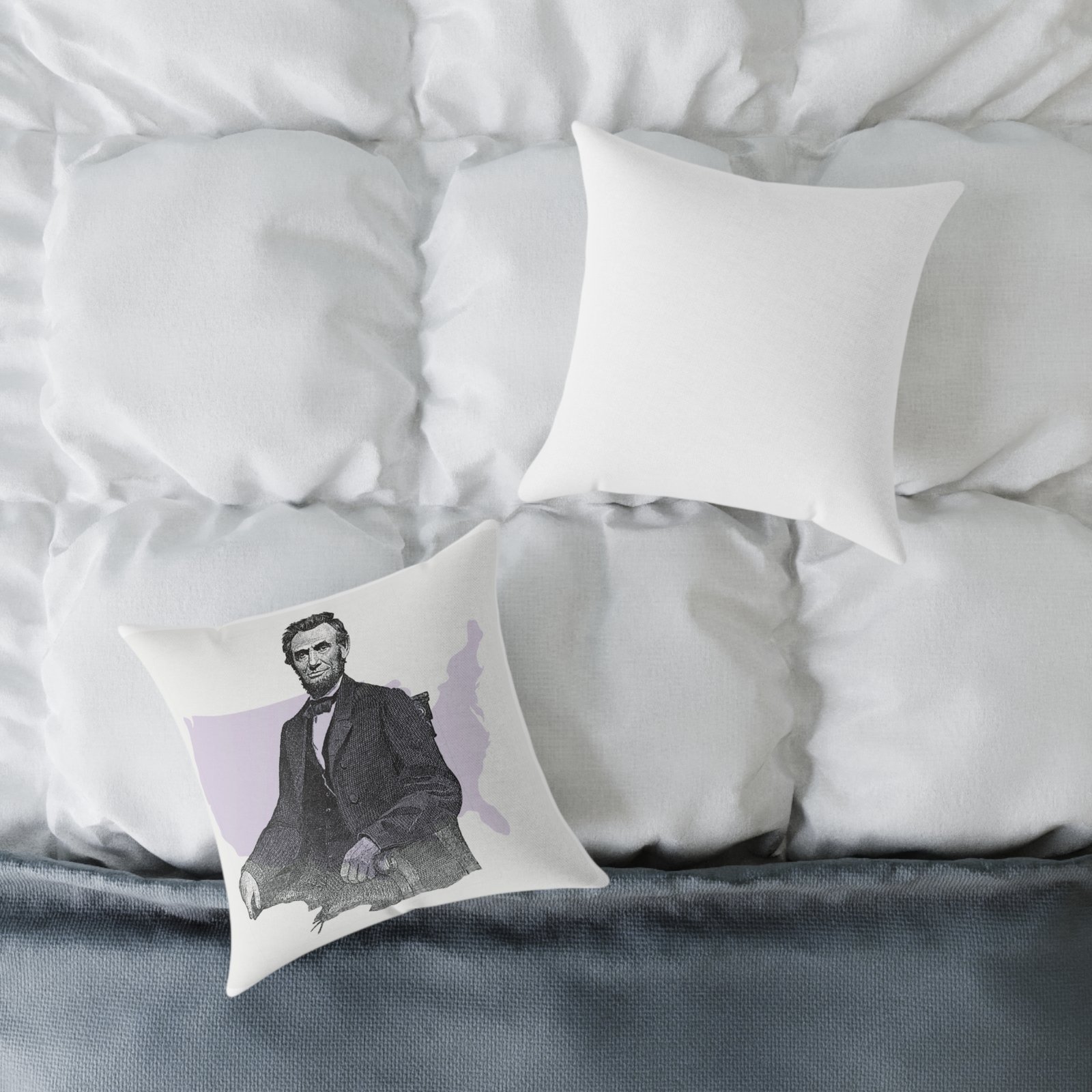 Usa President Square Poly Canvas Pillow - Image 4