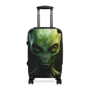 Alien Has Invaded Us Prin t Design Suitcase Alien Prin t Luggage , Flight Case, Holiday Suitcase , Beach Case , Alien Gif t, Alien prin t,