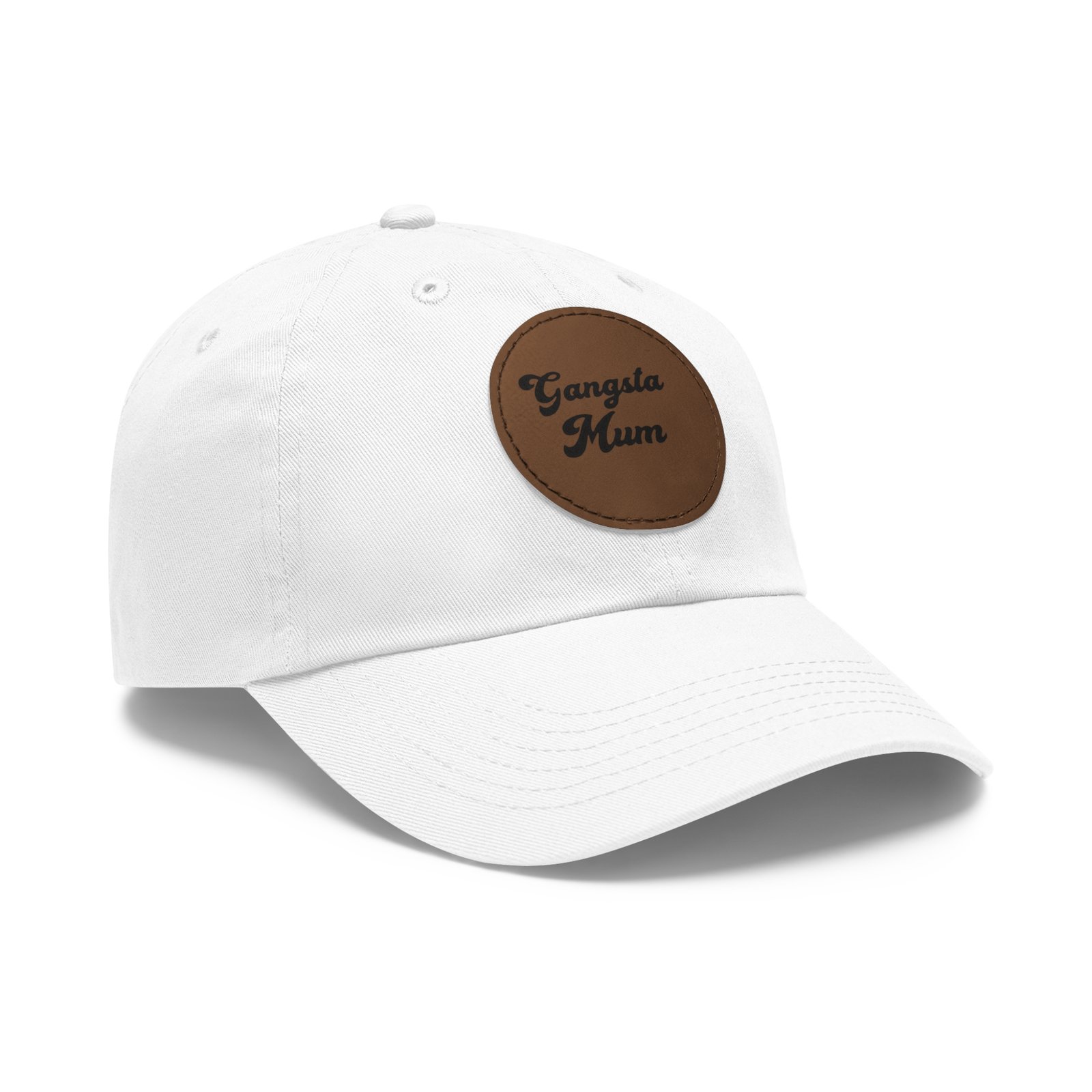 Gangster Momma Hat with Leather Patch (Round) - Image 10