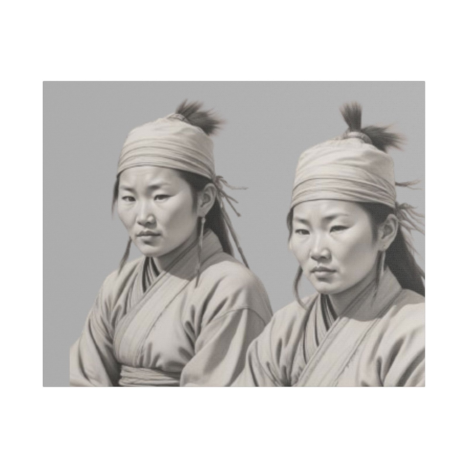 Geisha Girl Satin Canvas, Stretched - Image 9