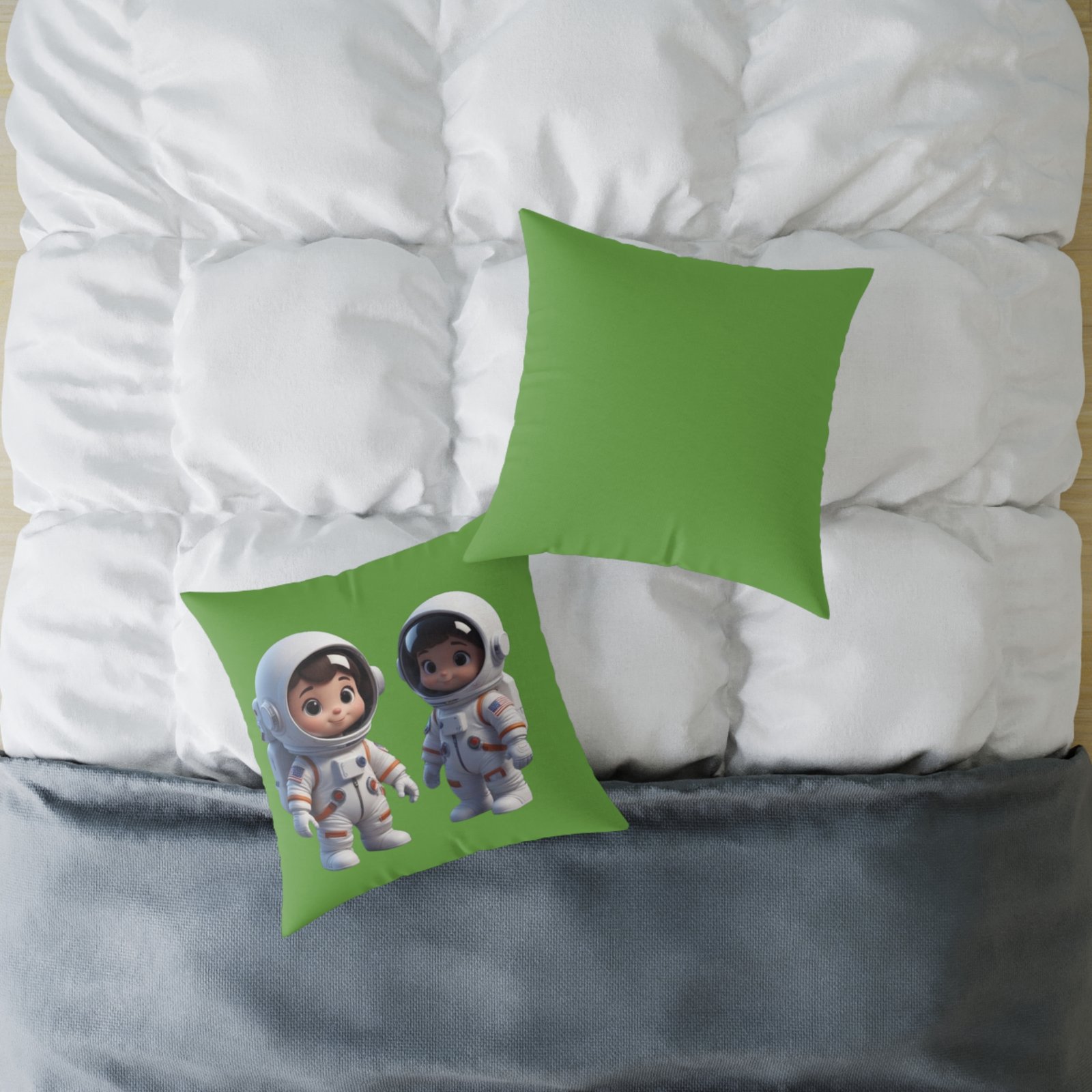Astronauts Square Poly Canvas Pillow - Image 12