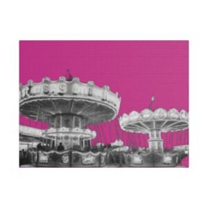 Fairground Fun Satin Canvas, Stretched