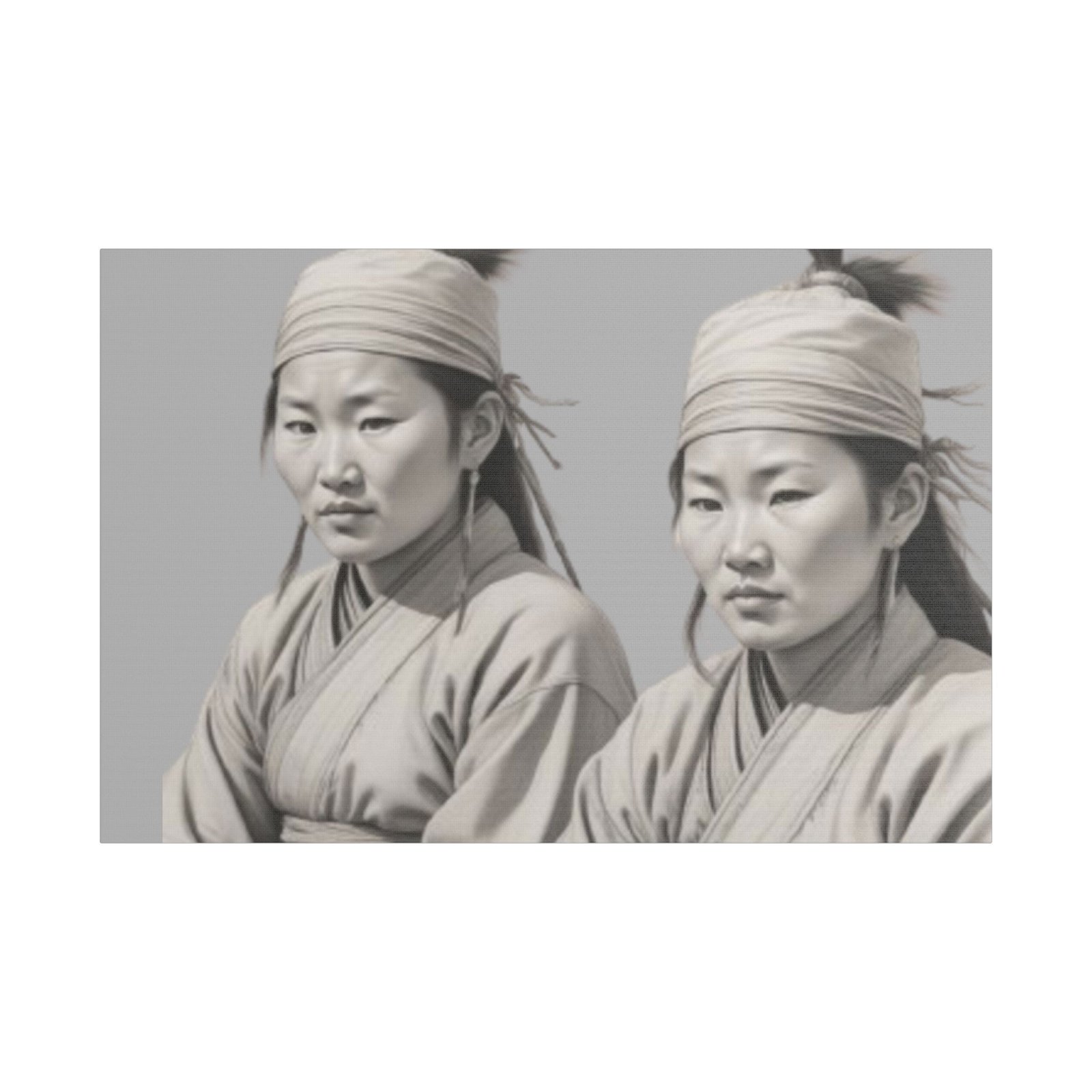Geisha Girl Satin Canvas, Stretched - Image 13