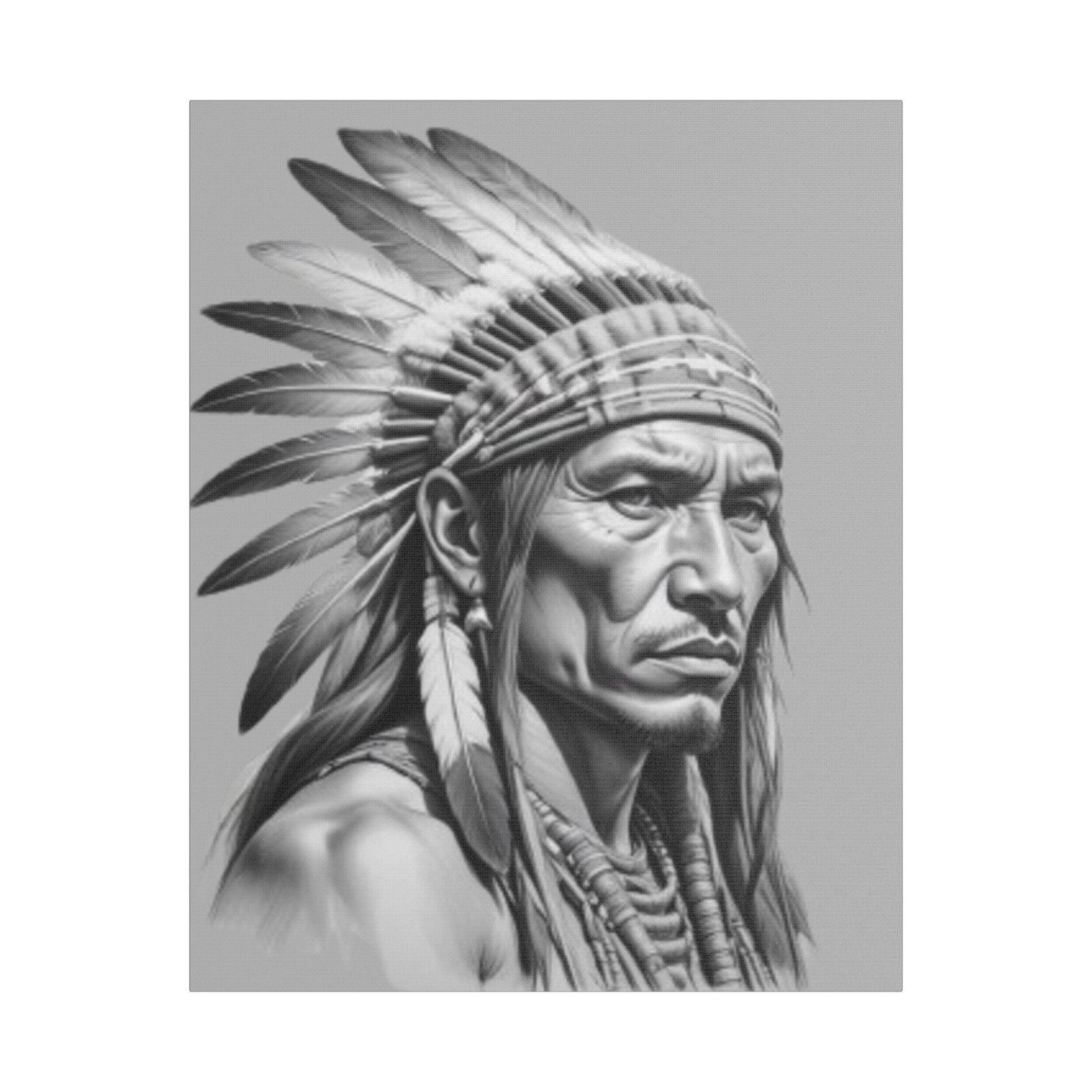 Apache Satin Canvas, Stretched - Image 13