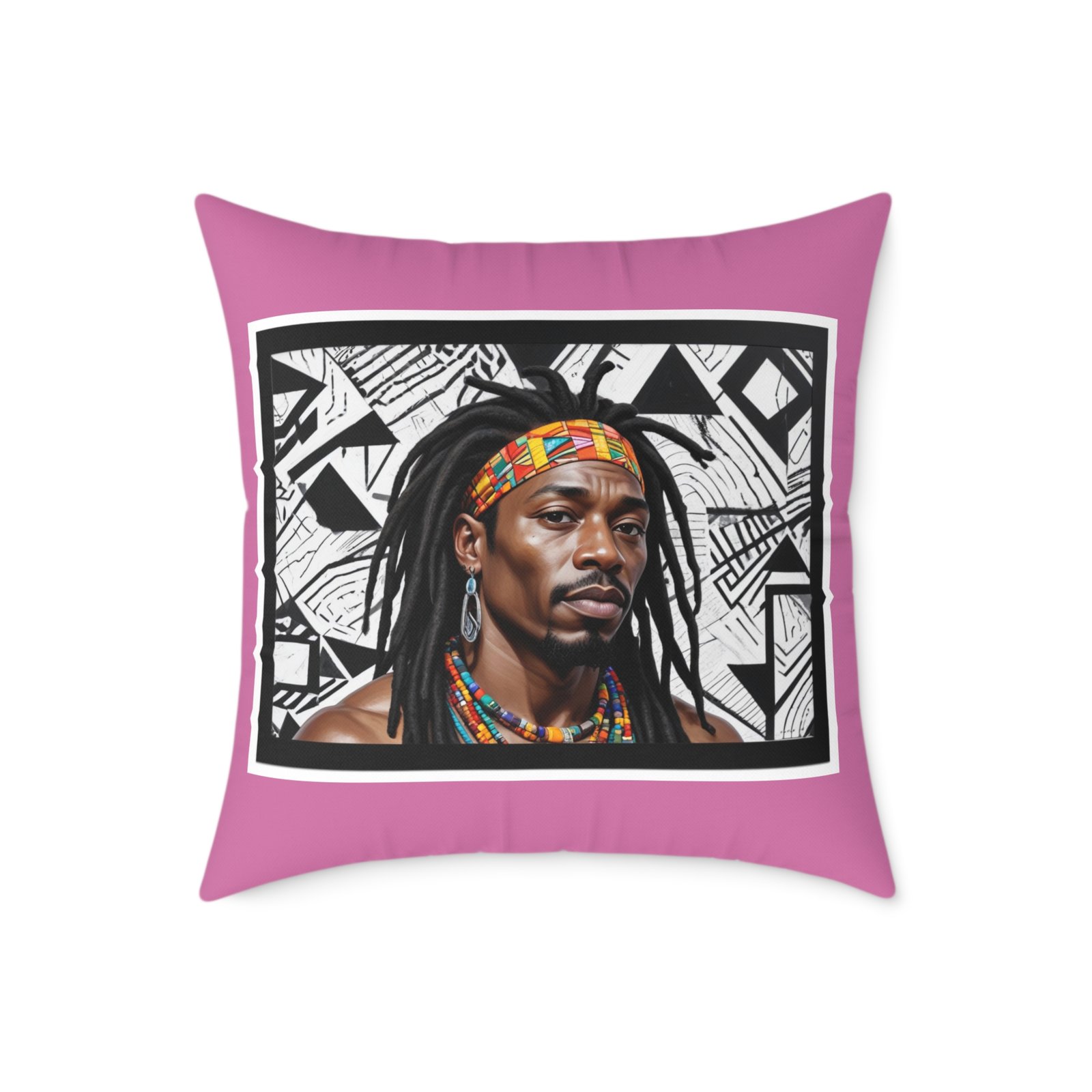Rastafarian Square Poly Canvas Pillow - Image 13