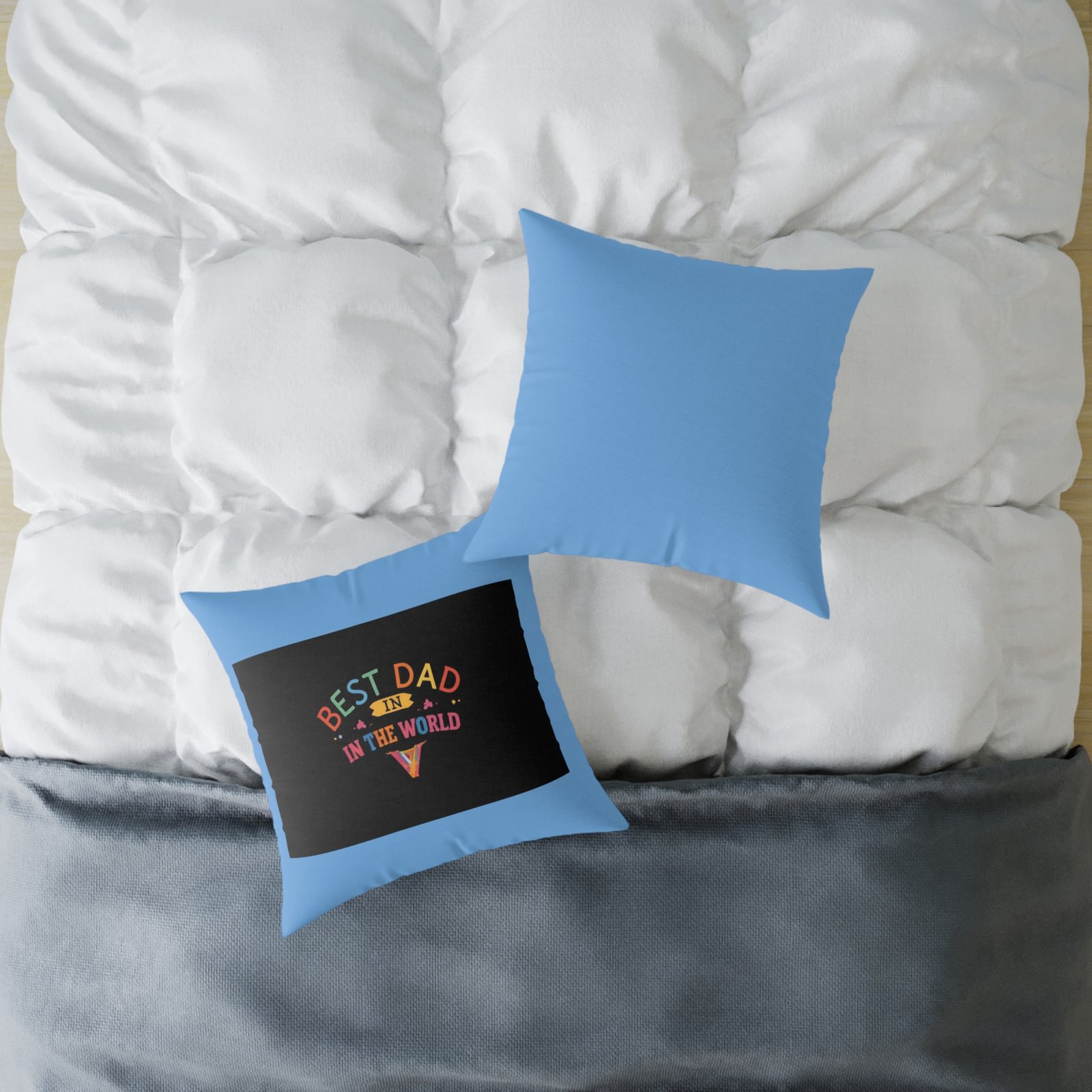 Best Dad Square Poly Canvas Pillow - Image 12