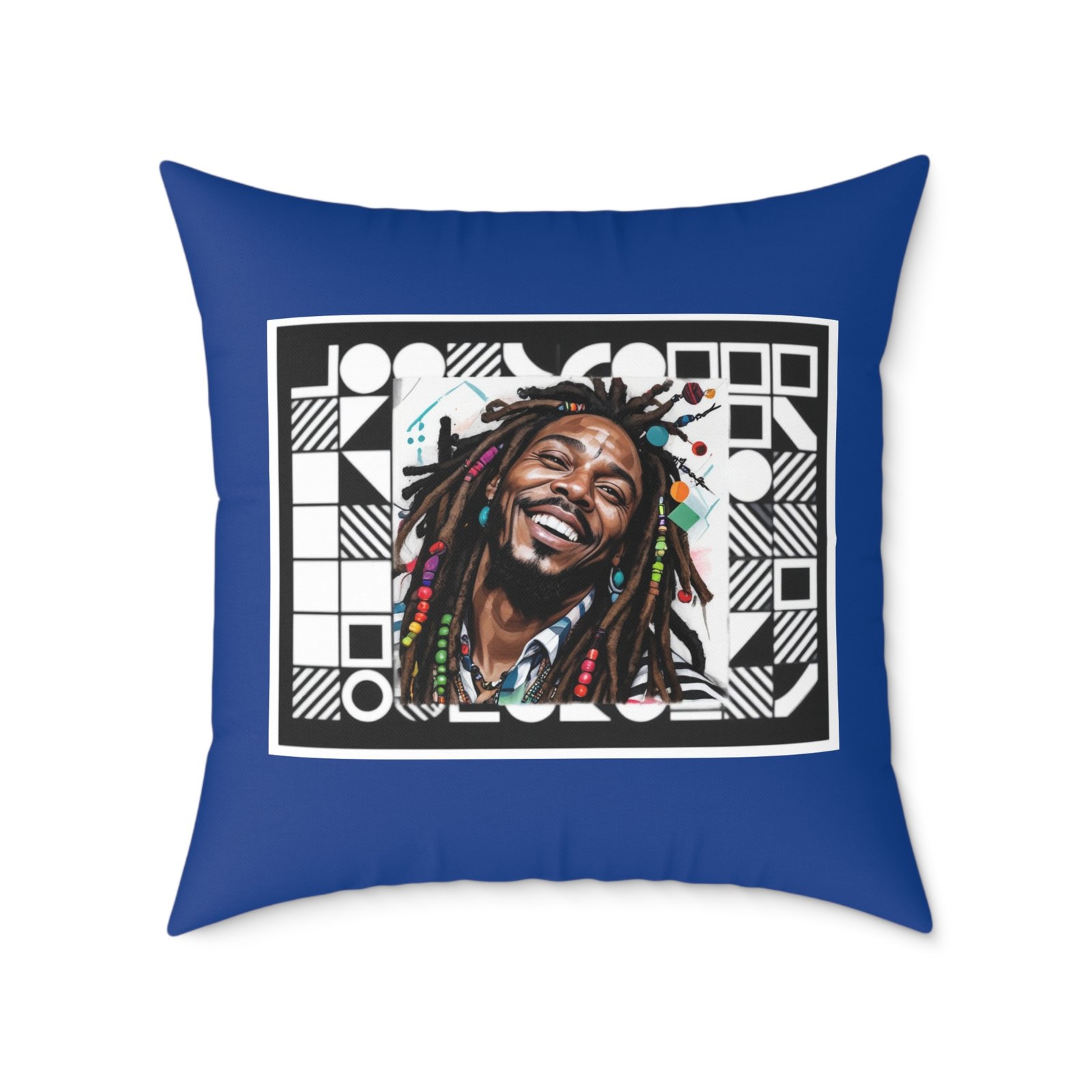 Rastafarian Square Poly Canvas Pillow - Image 17