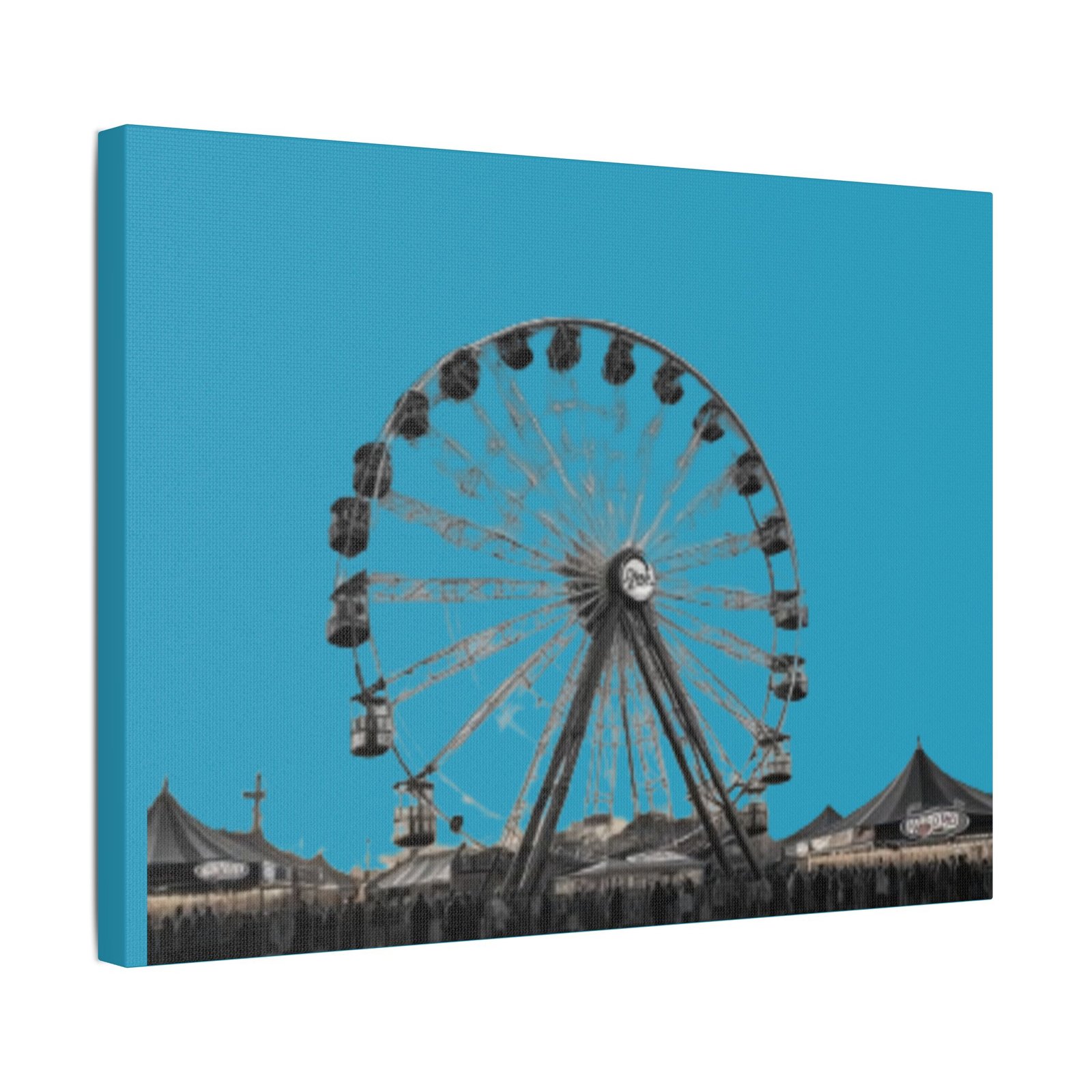 Fairground Fun Satin Canvas, Stretched - Image 6