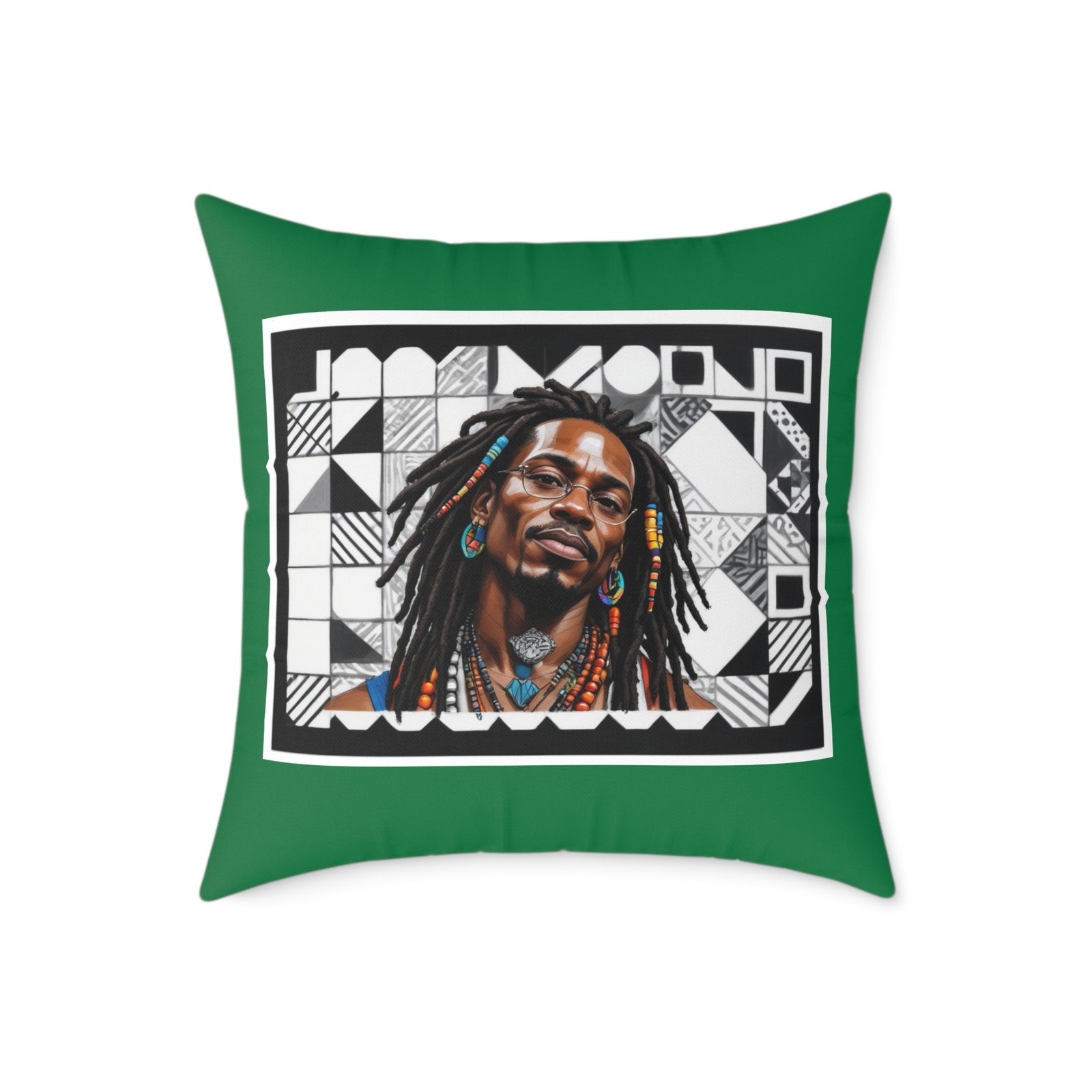 Rastafarian Square Poly Canvas Pillow - Image 13