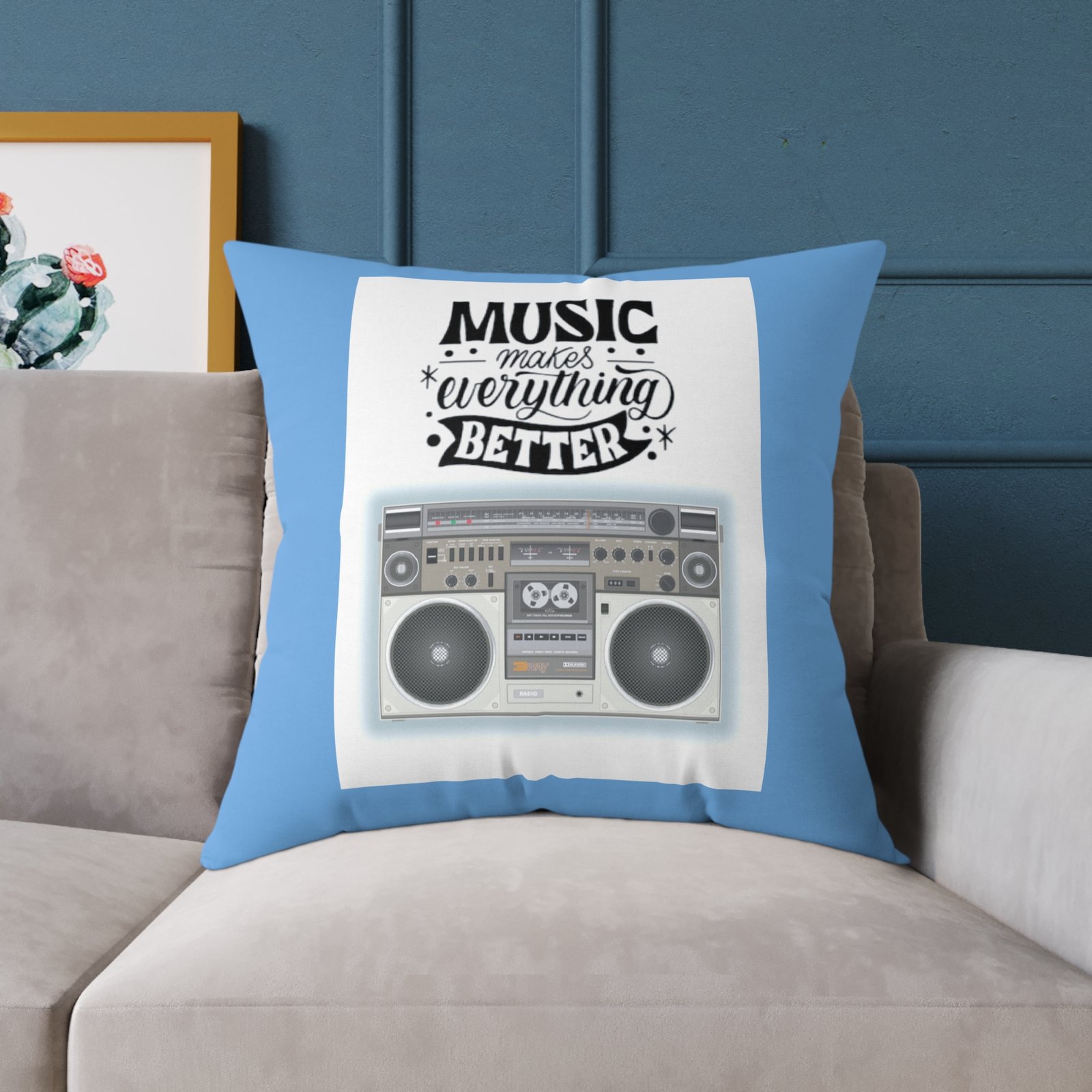 Music Poly Canvas Pillow - Image 19