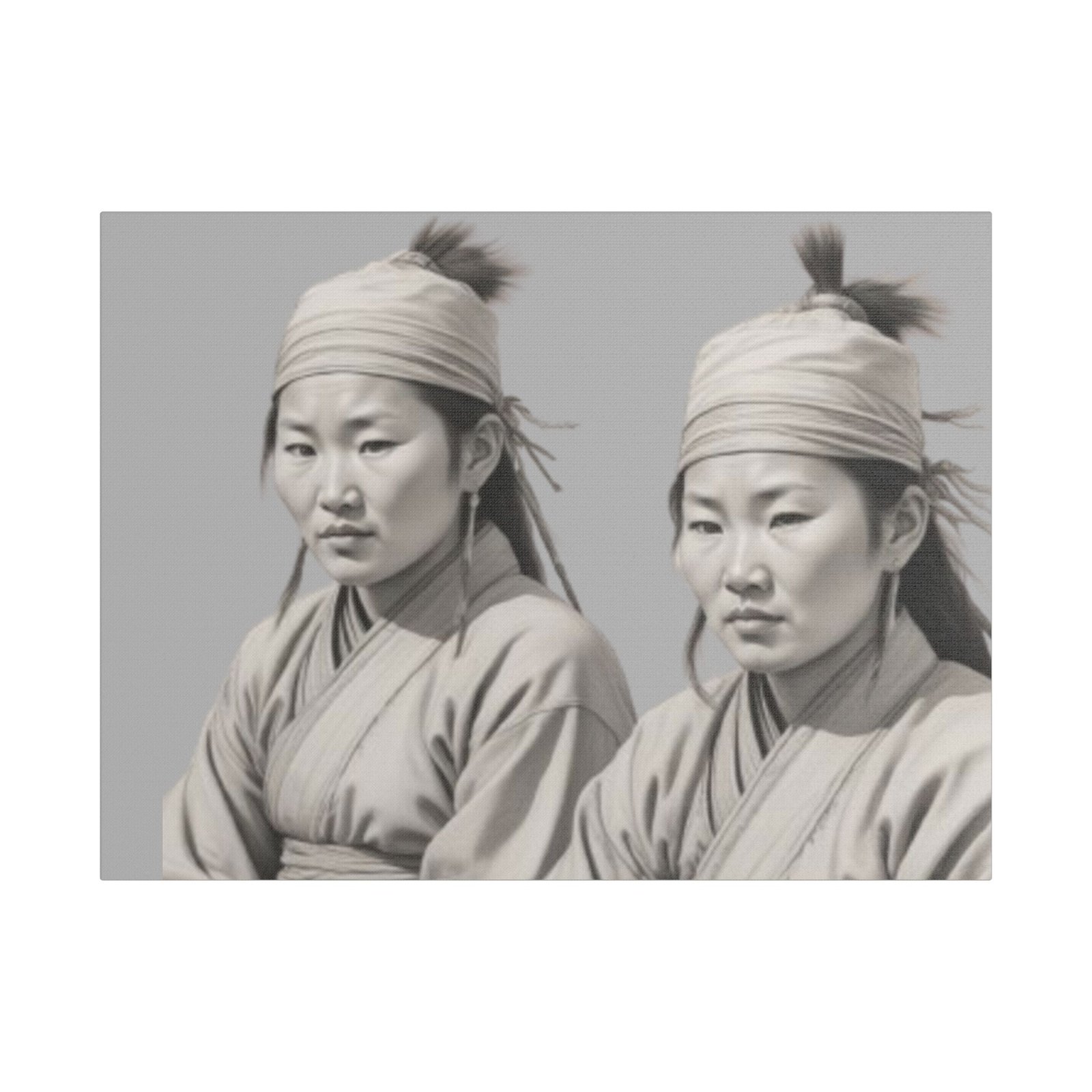 Geisha Girl Satin Canvas, Stretched - Image 5