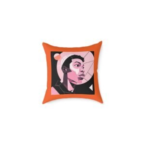 Abstract Square Poly Canvas Pillow