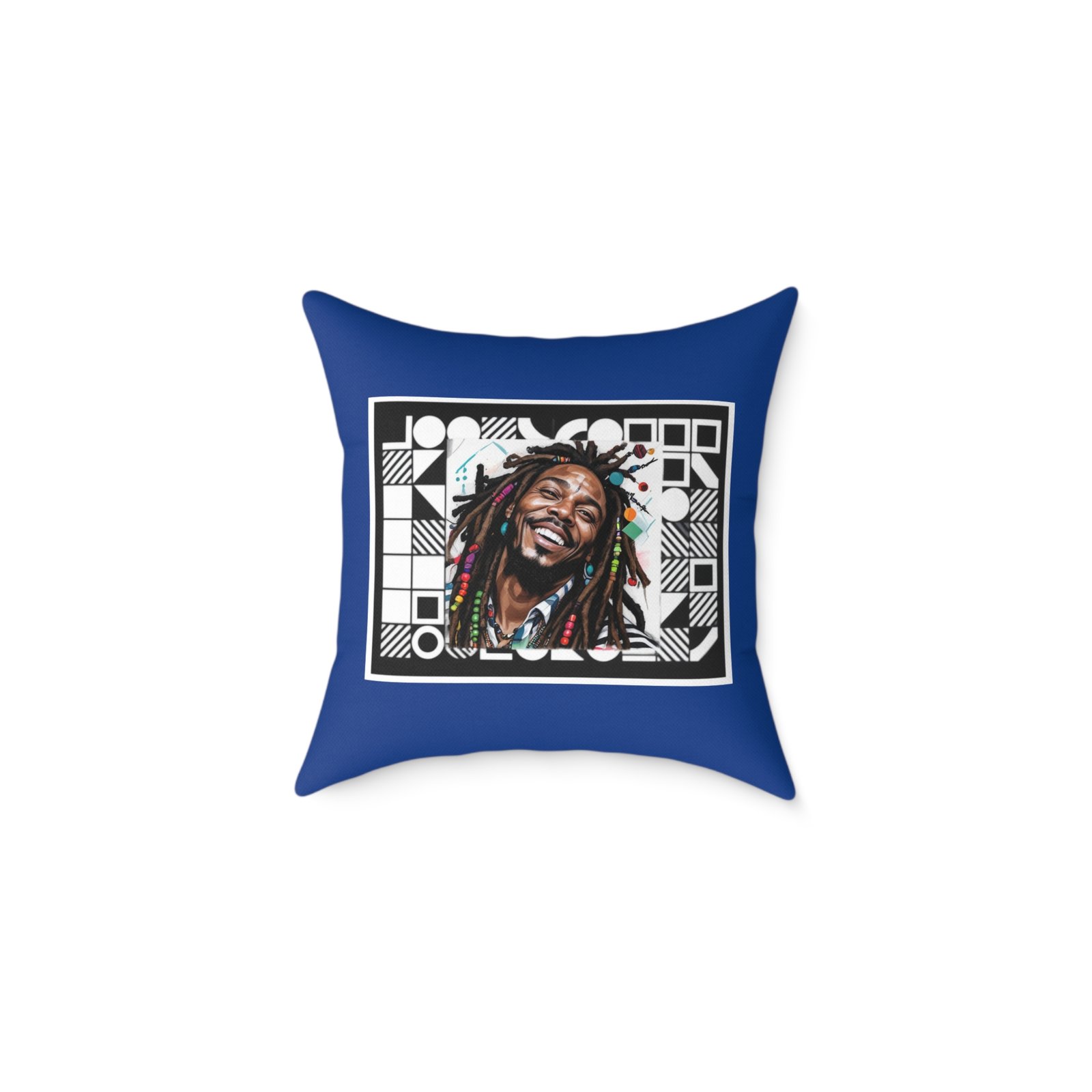 Rastafarian Square Poly Canvas Pillow - Image 5