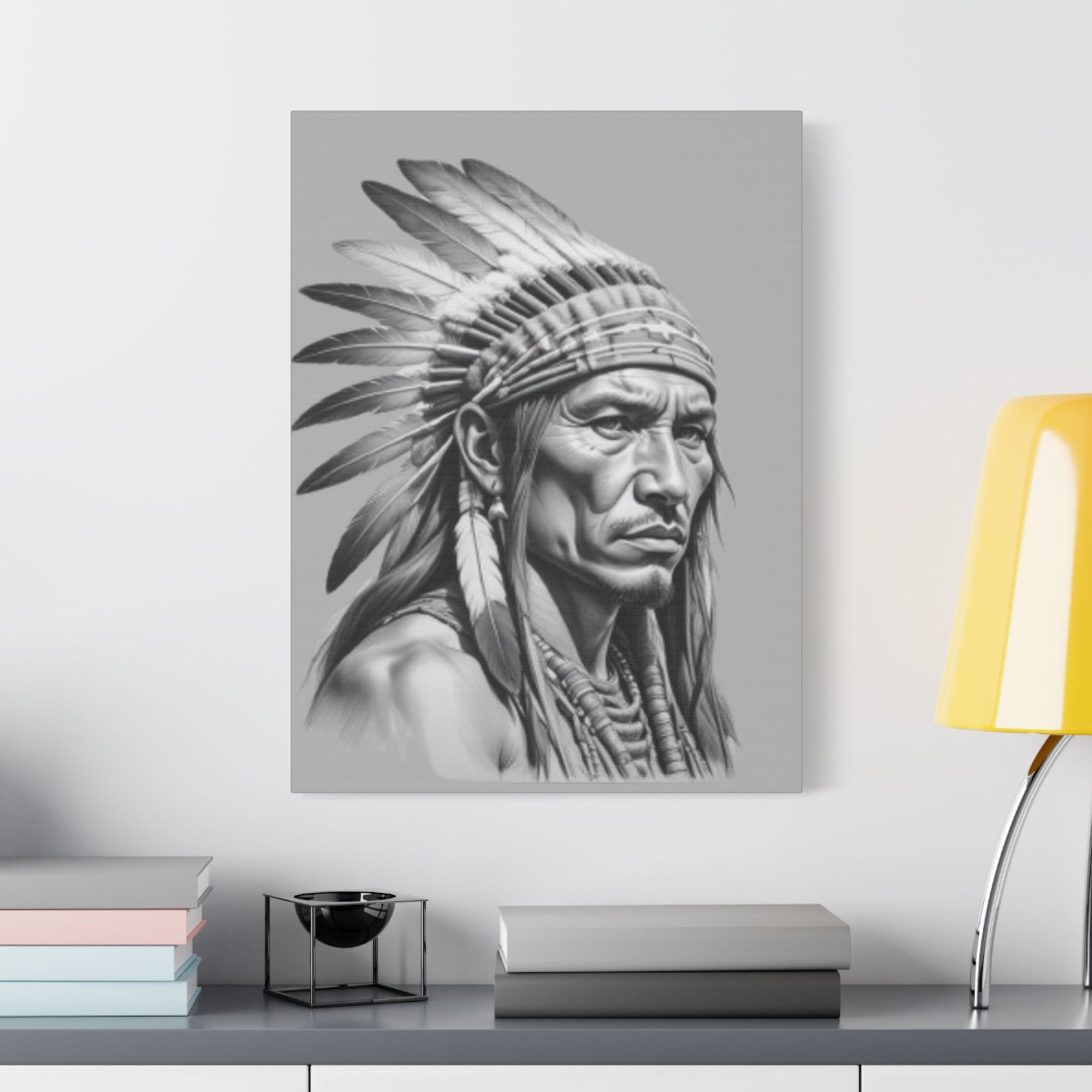Apache Satin Canvas, Stretched - Image 11
