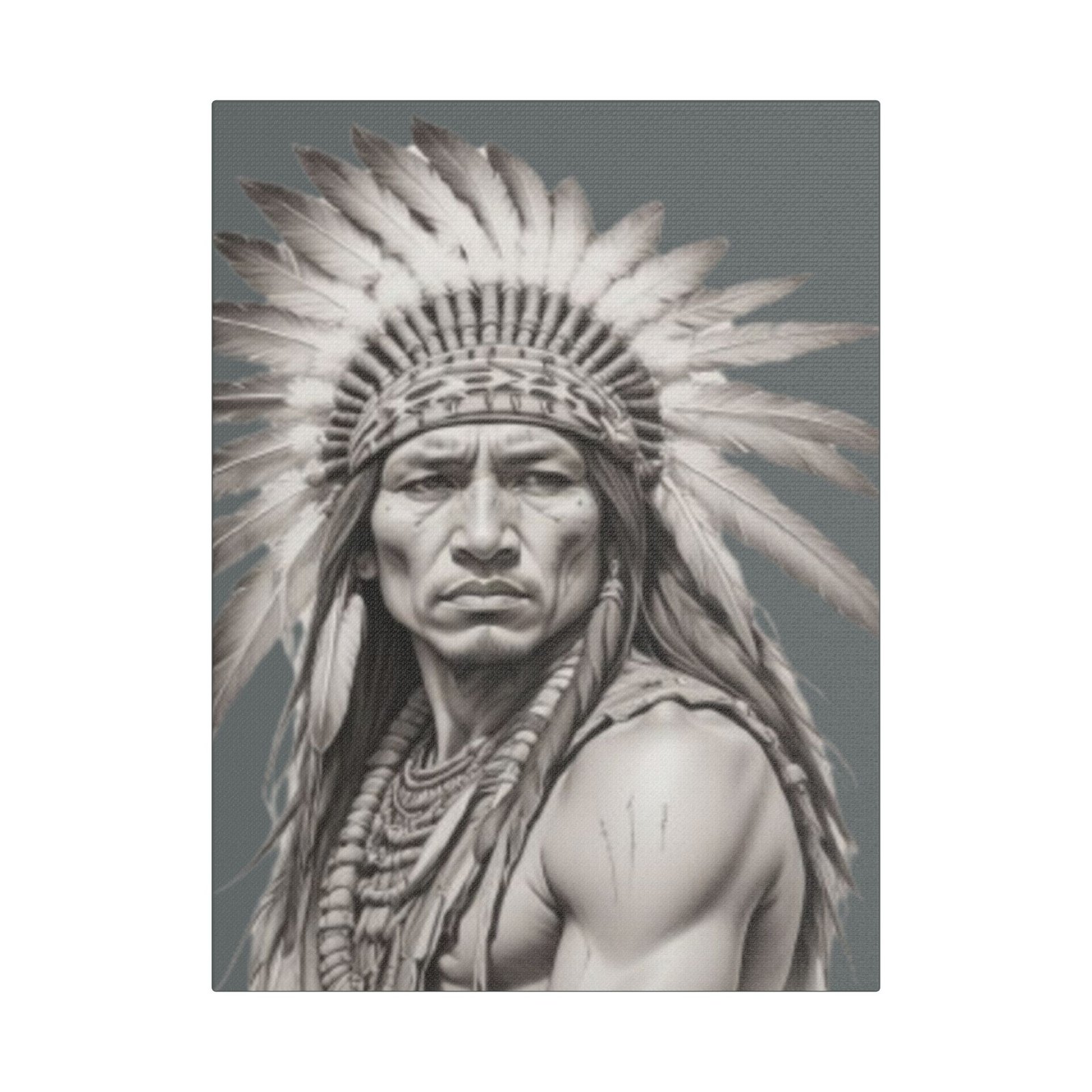 Apache Satin Canvas, Stretched - Image 5