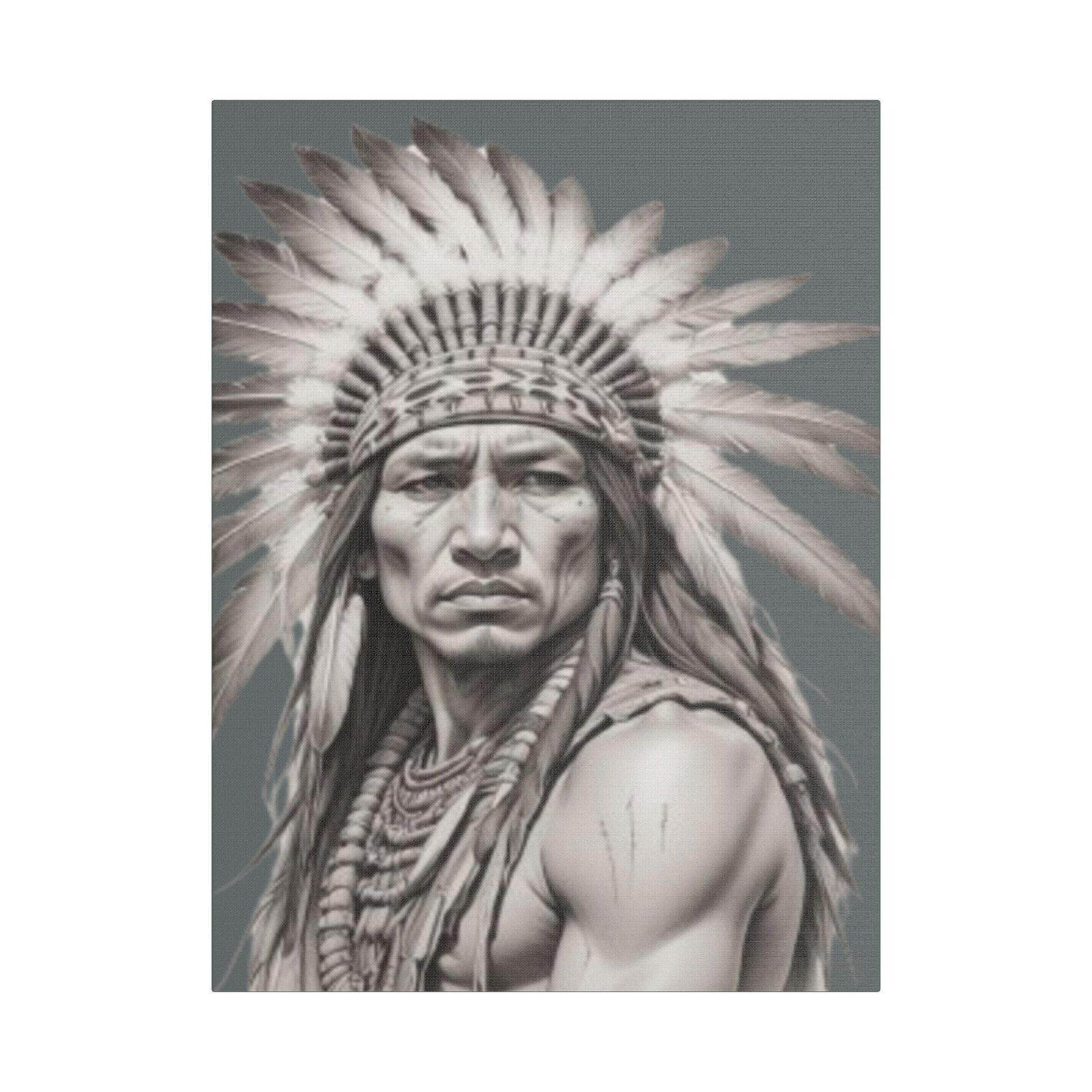 Apache Satin Canvas, Stretched - Image 9