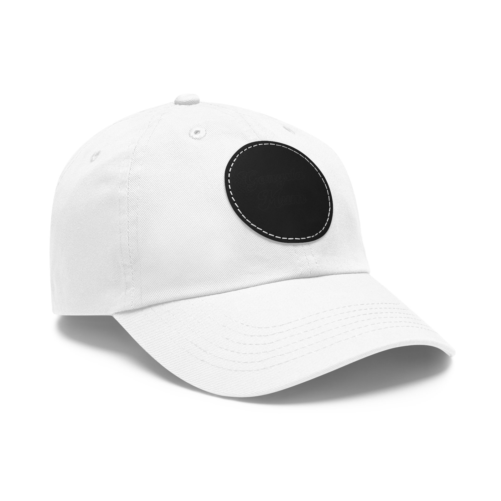 Gangster Momma Hat with Leather Patch (Round) - Image 2