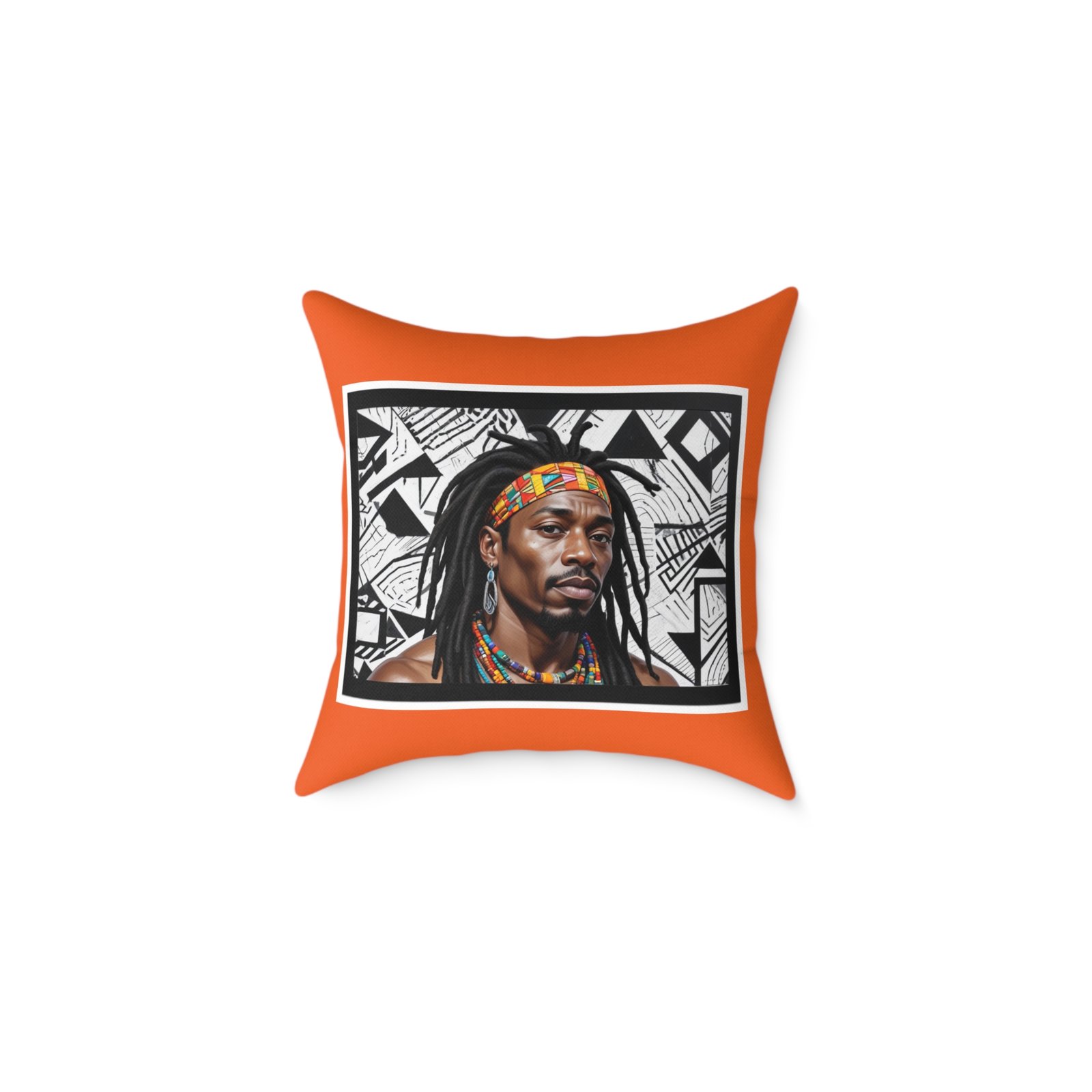 Rastafarian Square Poly Canvas Pillow - Image 5