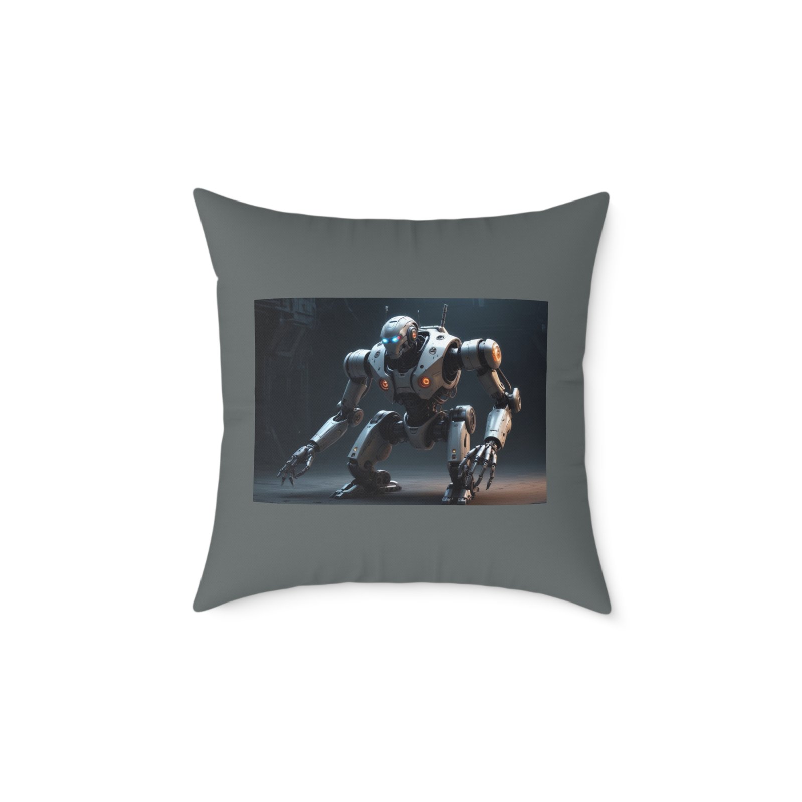 Robot Square Poly Canvas Pillow - Image 9