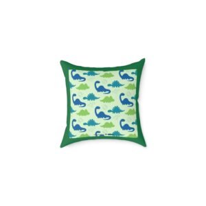 Dinassaur Square Poly Canvas Pillow