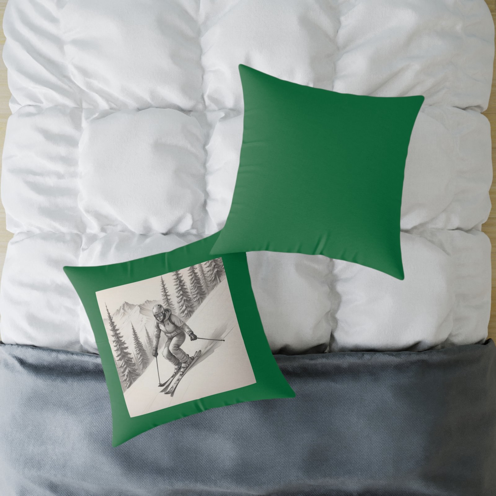 Golfing Square Poly Canvas Pillow - Image 16