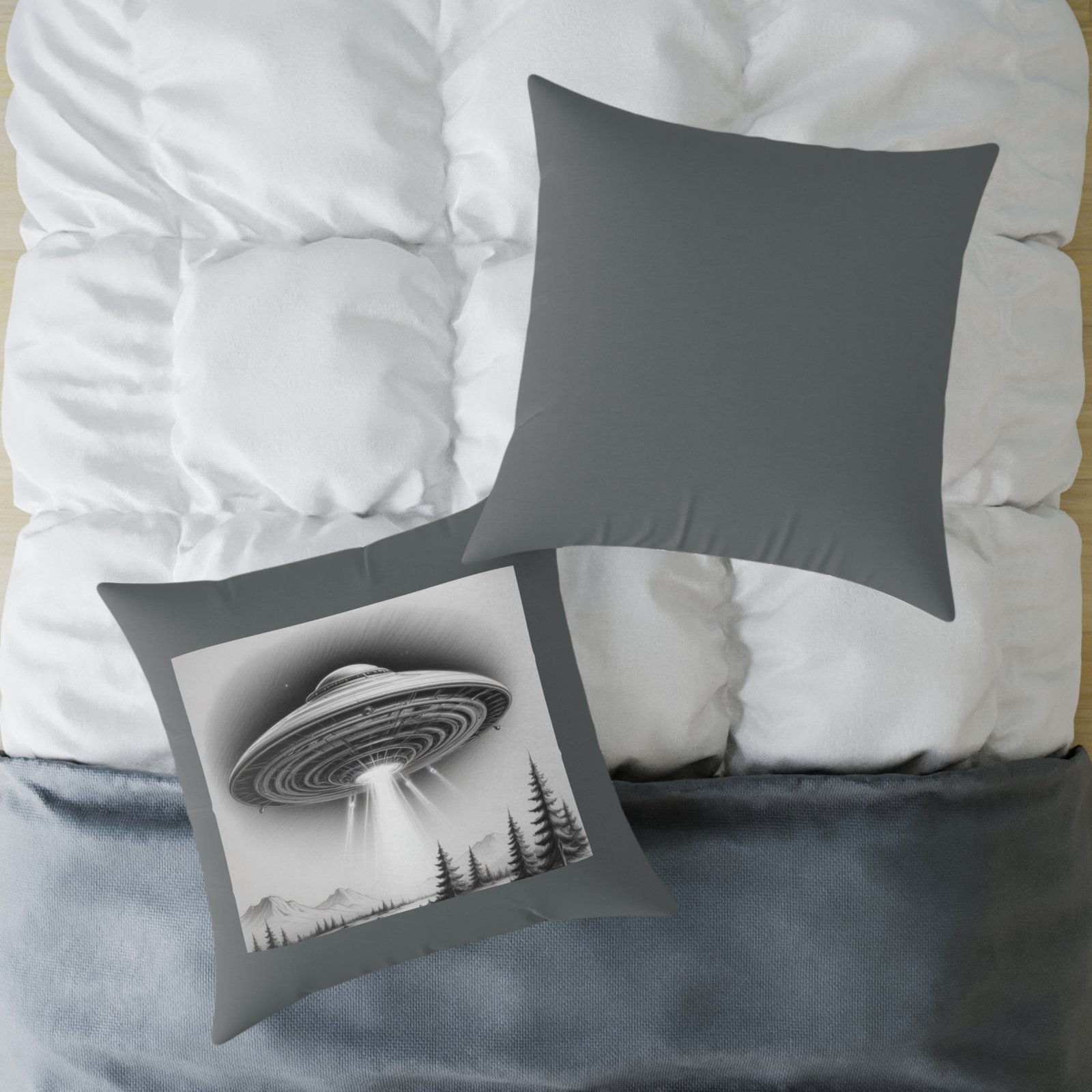 Ufo Square Poly Canvas Pillow - Image 20