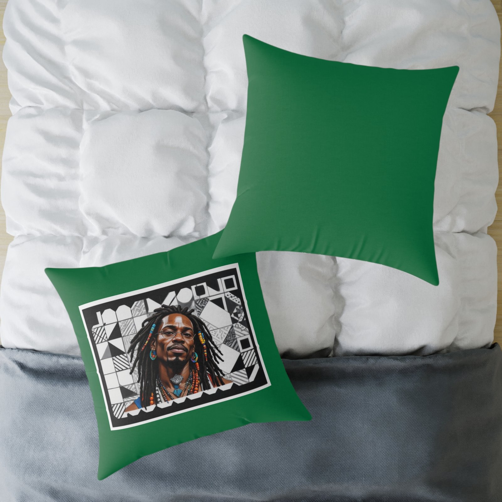 Rastafarian Square Poly Canvas Pillow - Image 20
