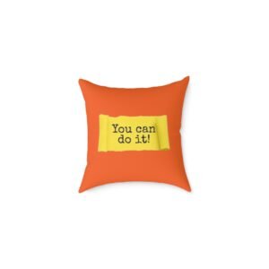Positivity Self Help Square Poly Canvas Pillow