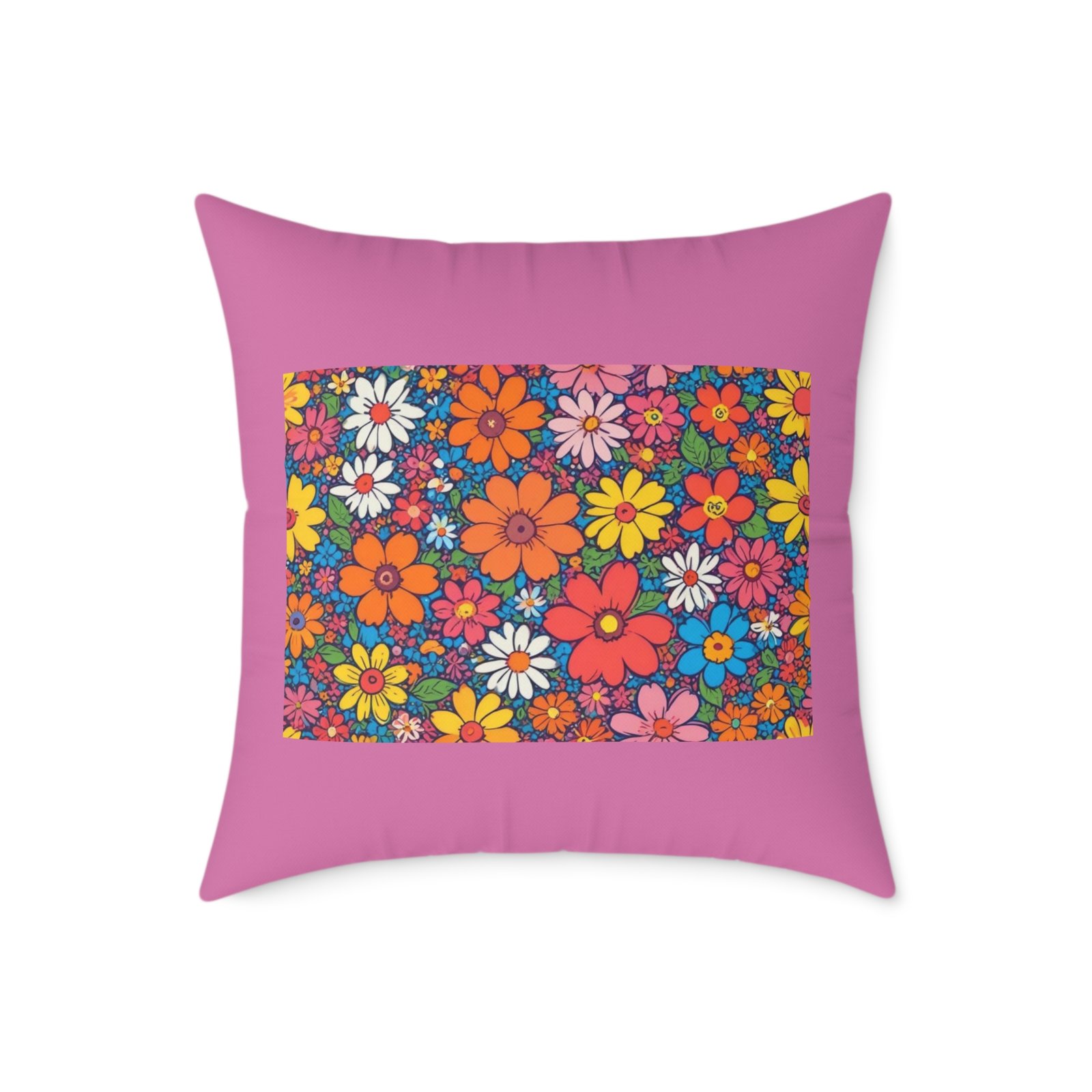 Psychadelic Square Poly Canvas Pillow - Image 13