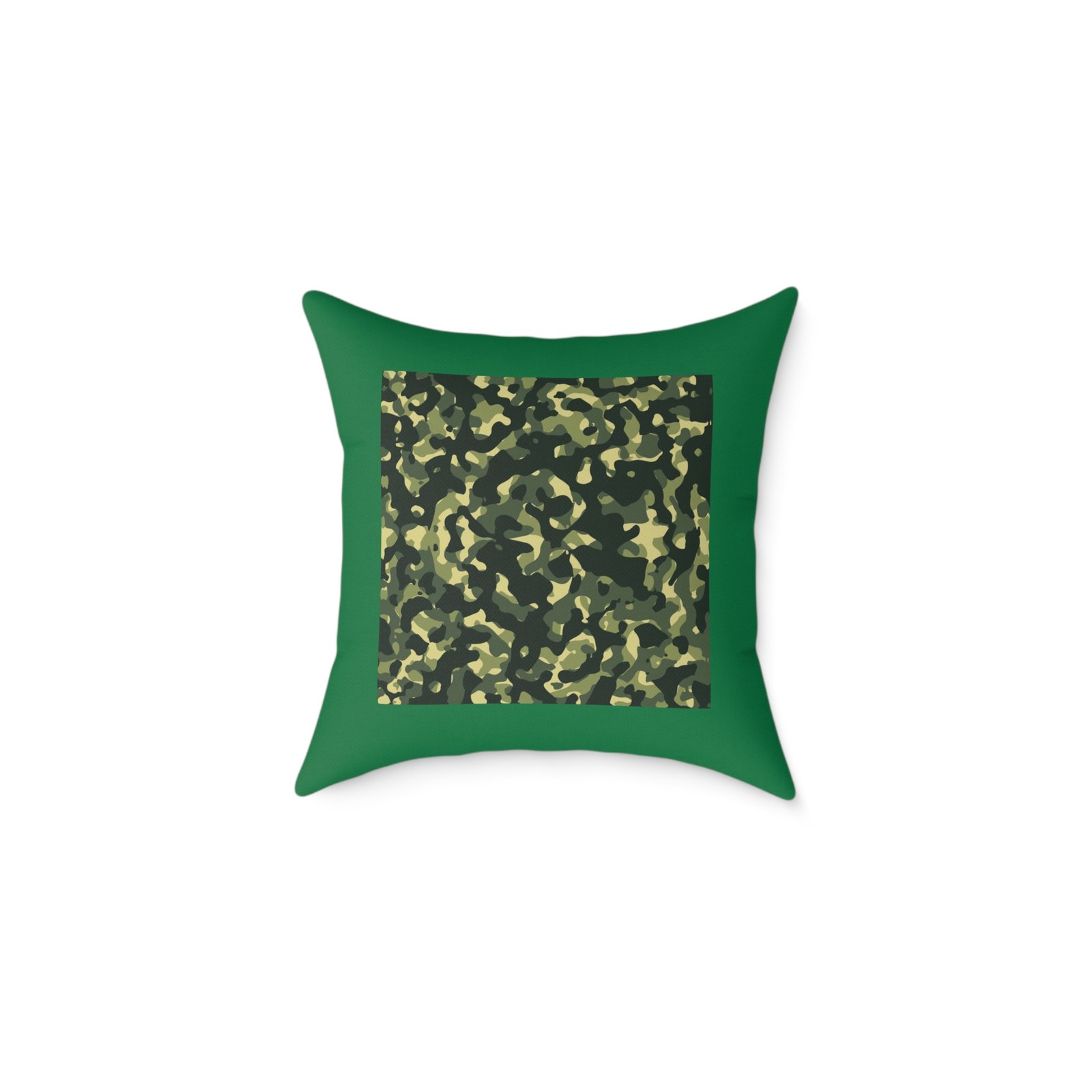 Army Square Poly Canvas Pillow - Image 5