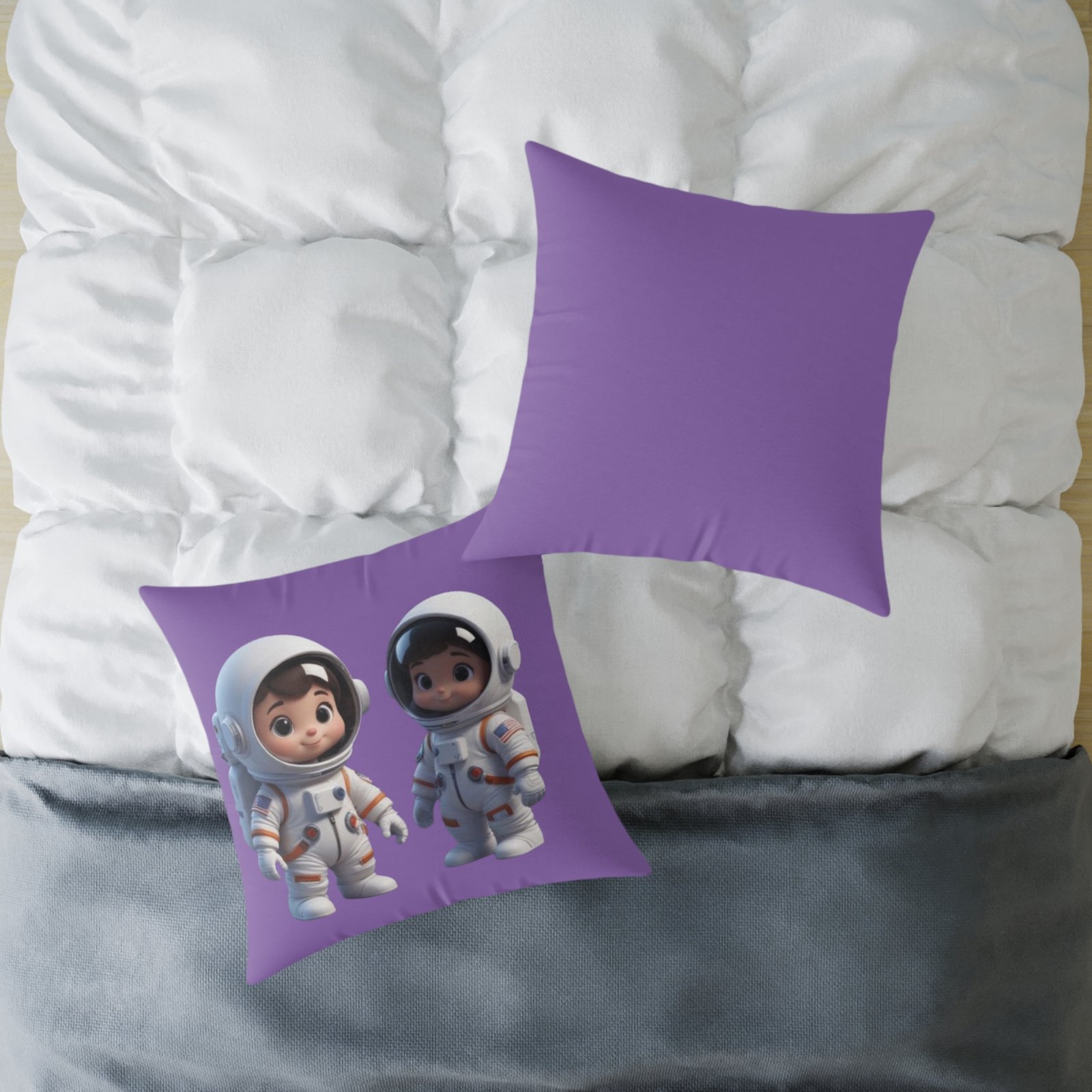 Astronauts Square Poly Canvas Pillow - Image 16