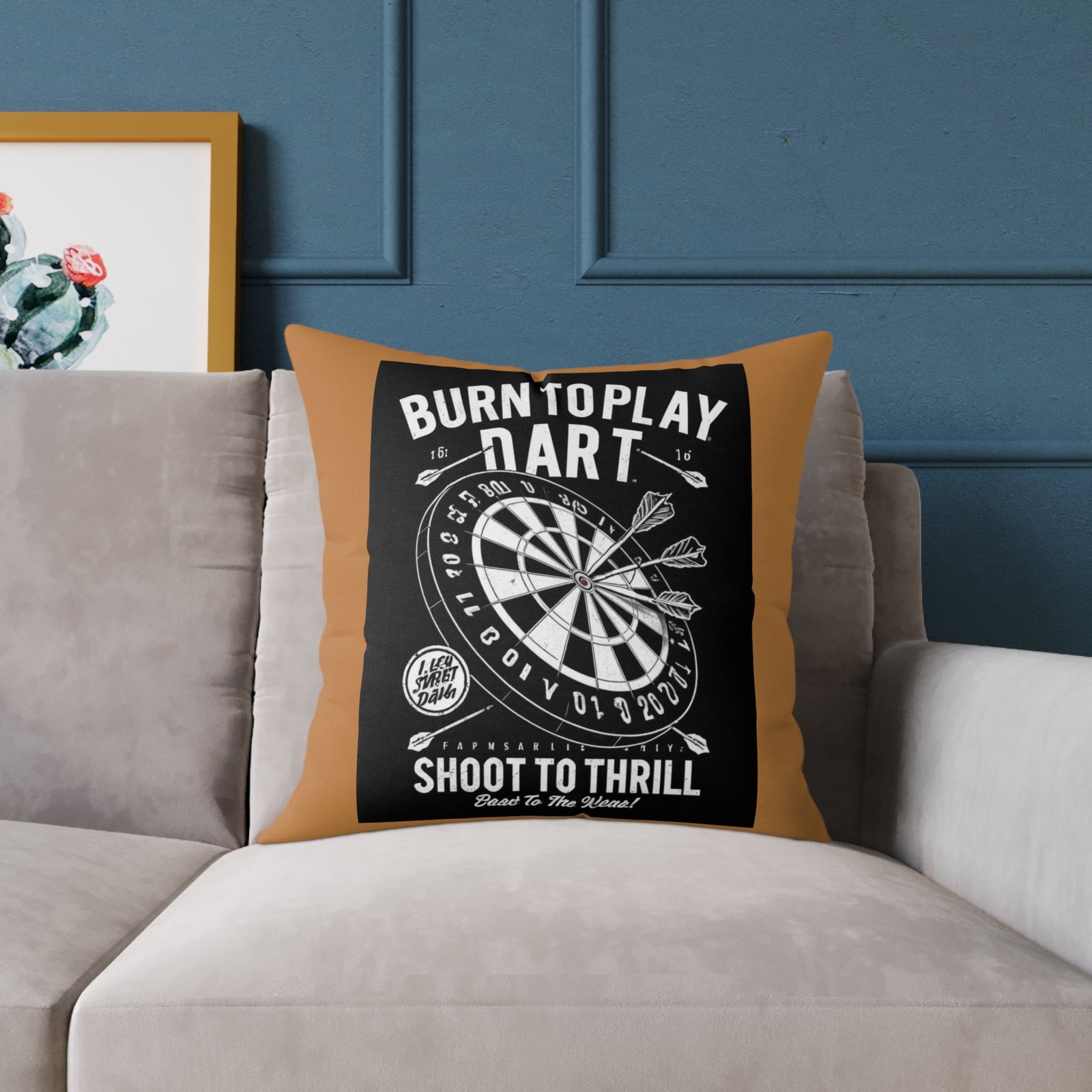 Darts Design Square Poly Canvas Pillow - Image 11