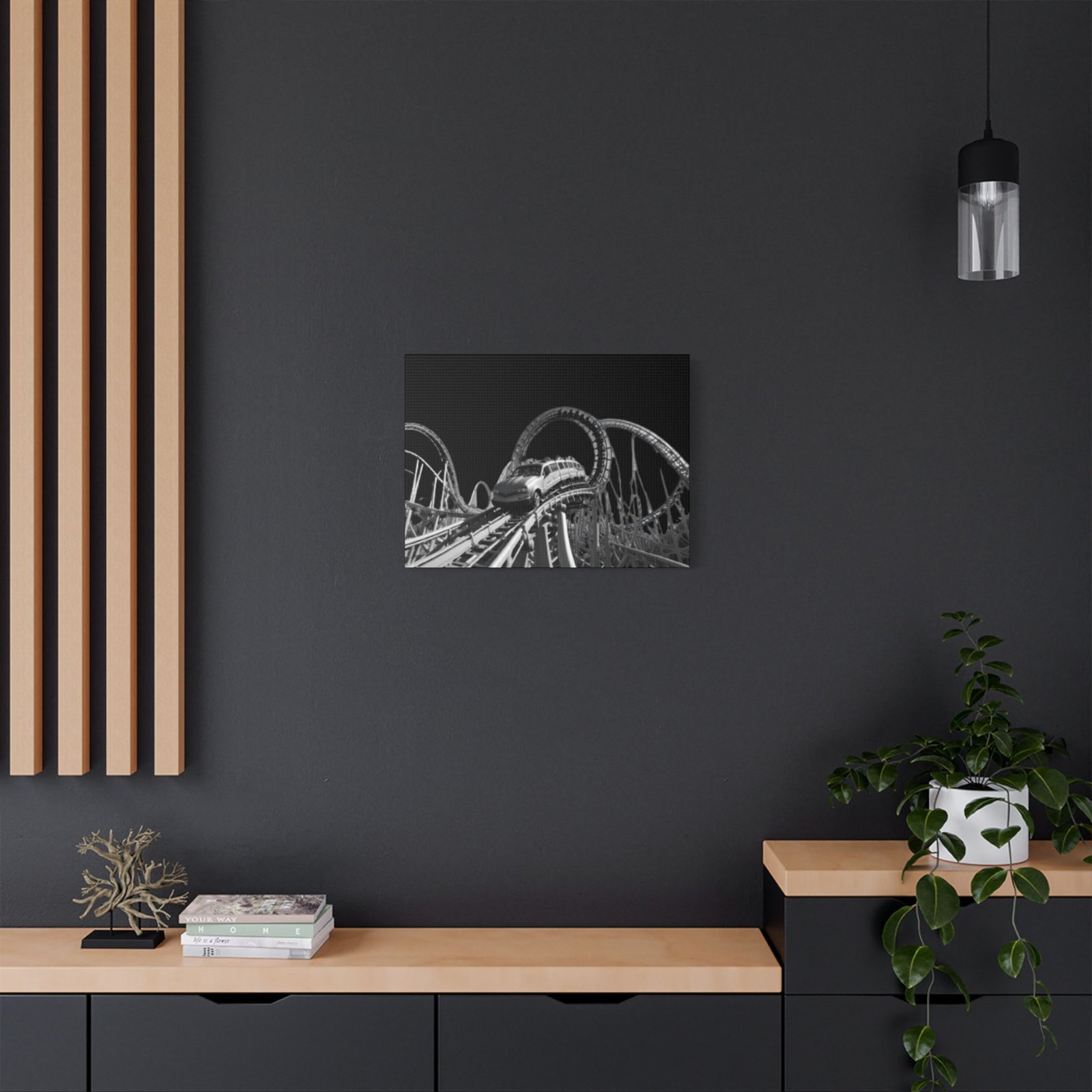 Fairground Fun Satin Canvas, Stretched - Image 8