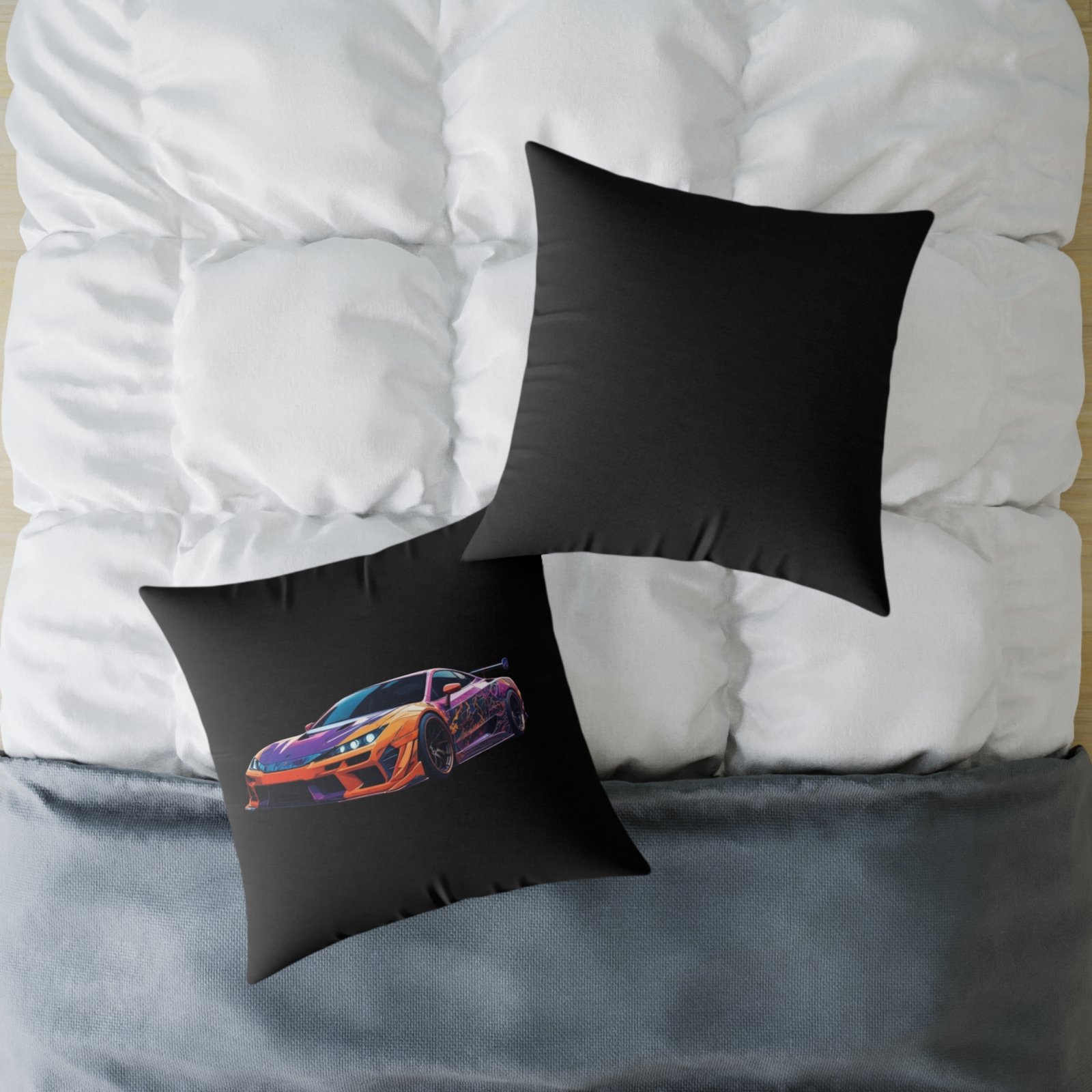 Fast Car Design Square Poly Canvas Pillow - Image 16
