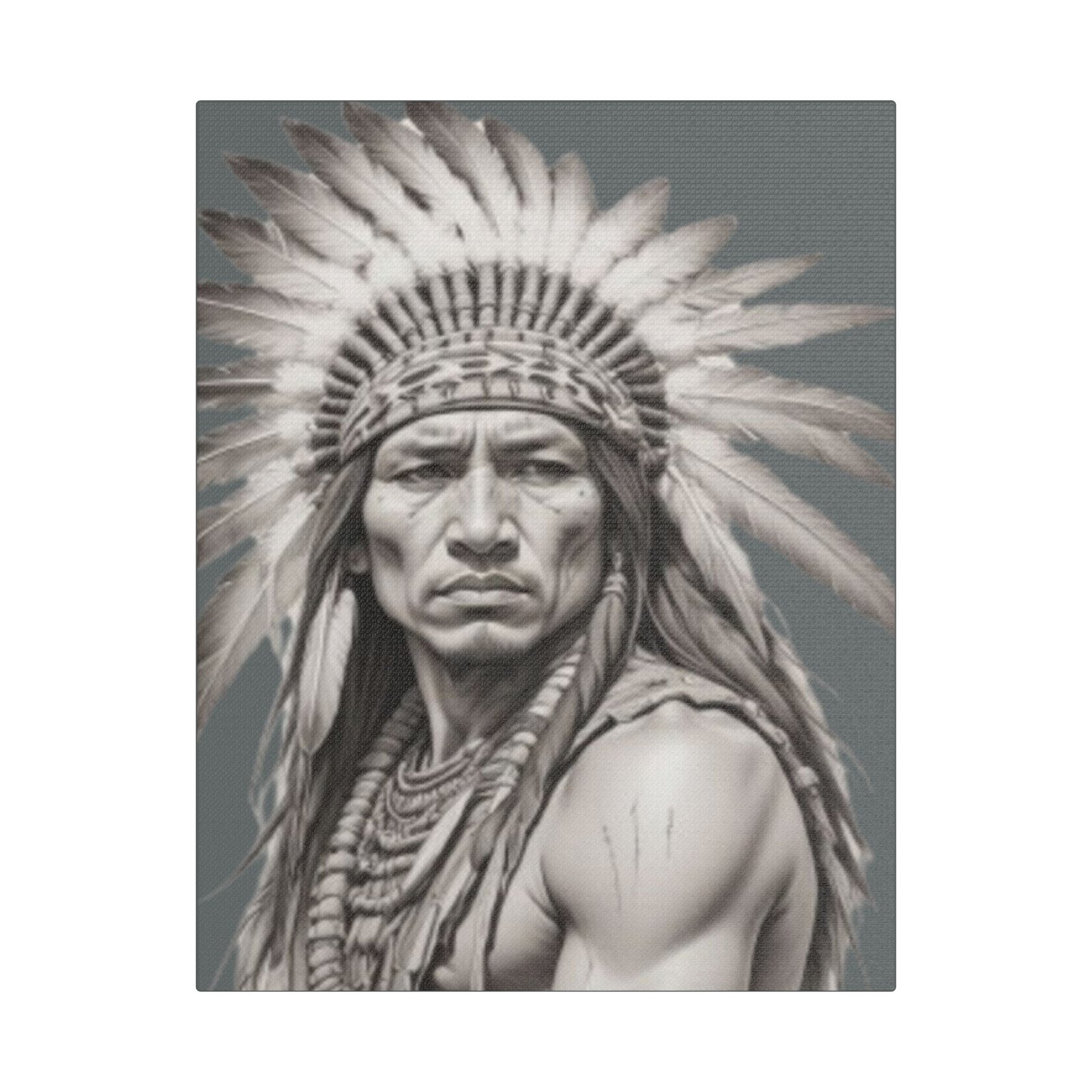 Apache Satin Canvas, Stretched