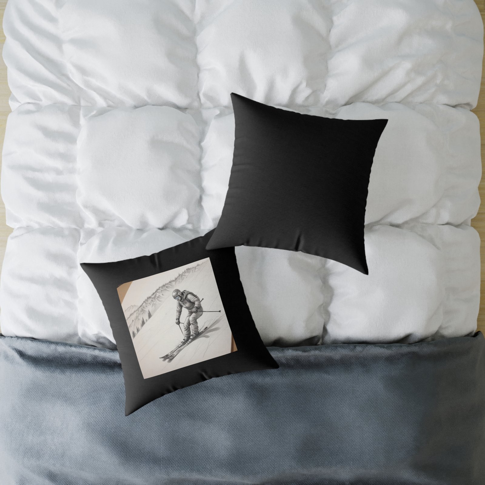 Golfing Square Poly Canvas Pillow - Image 12