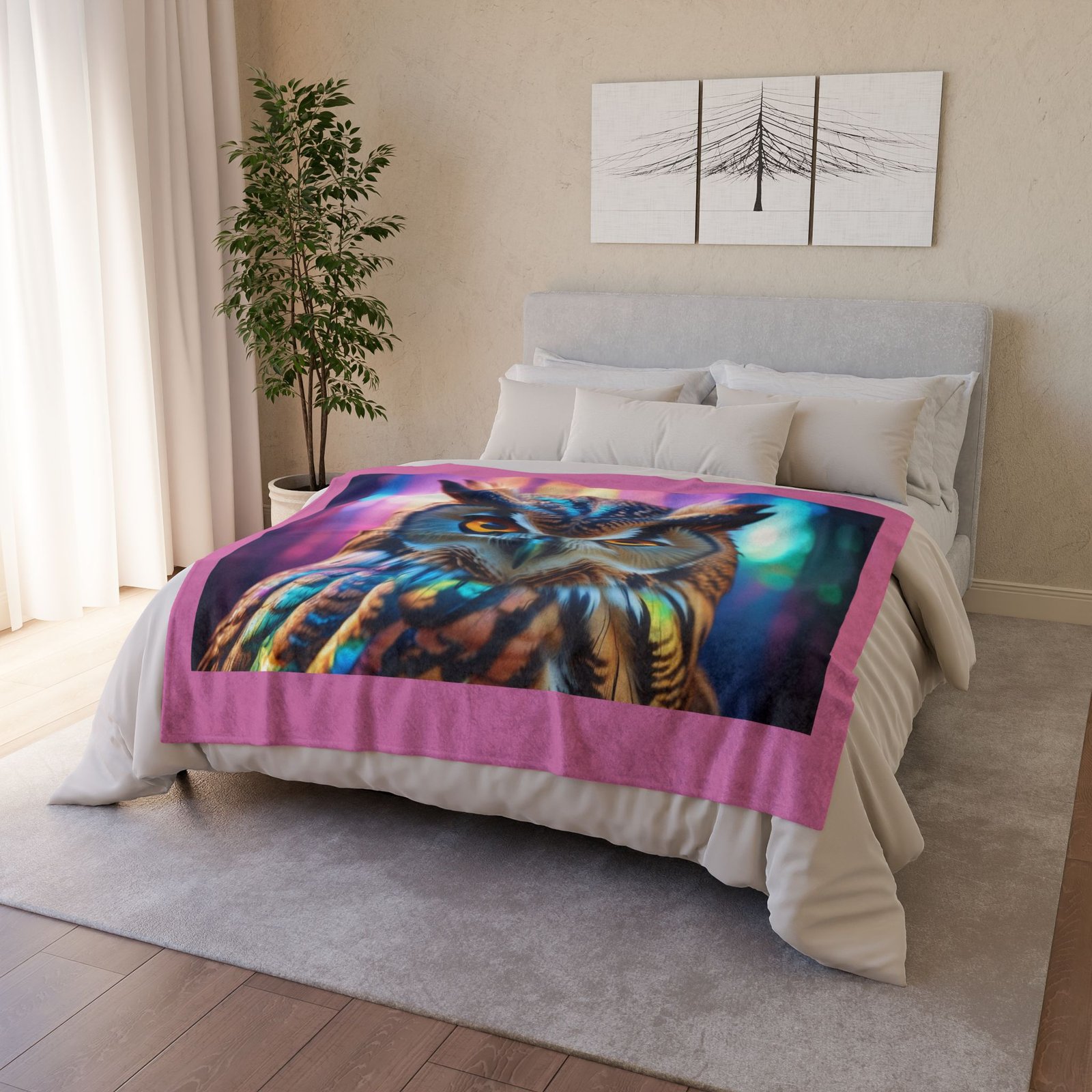 Owl Soft Polyester Blanket - Image 8