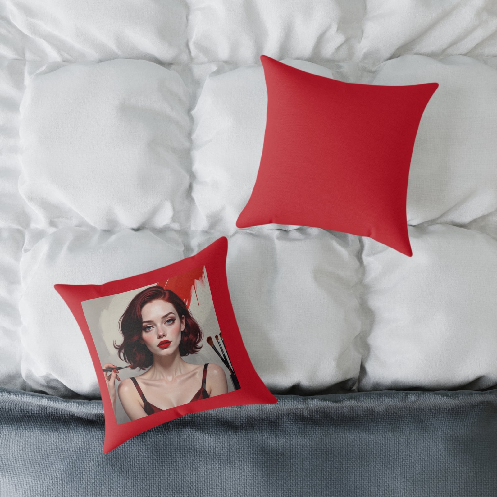 Mine Square Poly Canvas Pillow - Image 4