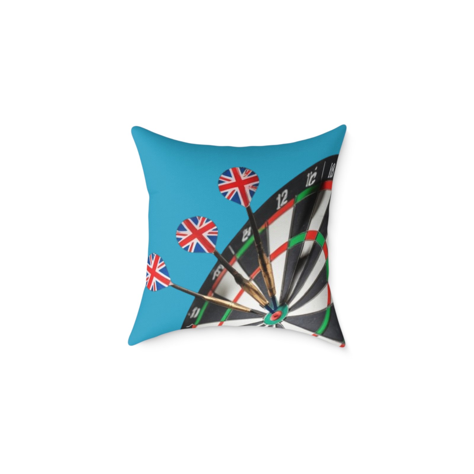 Darts Design Square Poly Canvas Pillow - Image 5