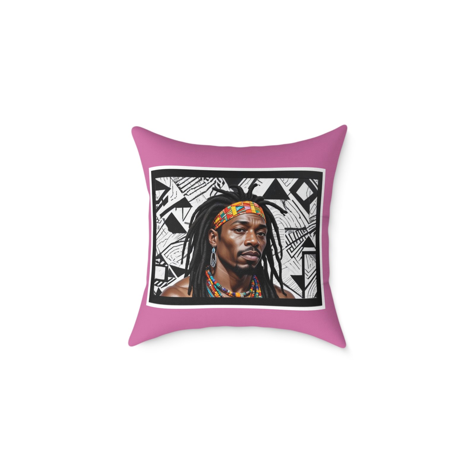 Rastafarian Square Poly Canvas Pillow - Image 5