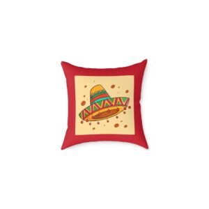 Mexico Square Poly Canvas Pillow
