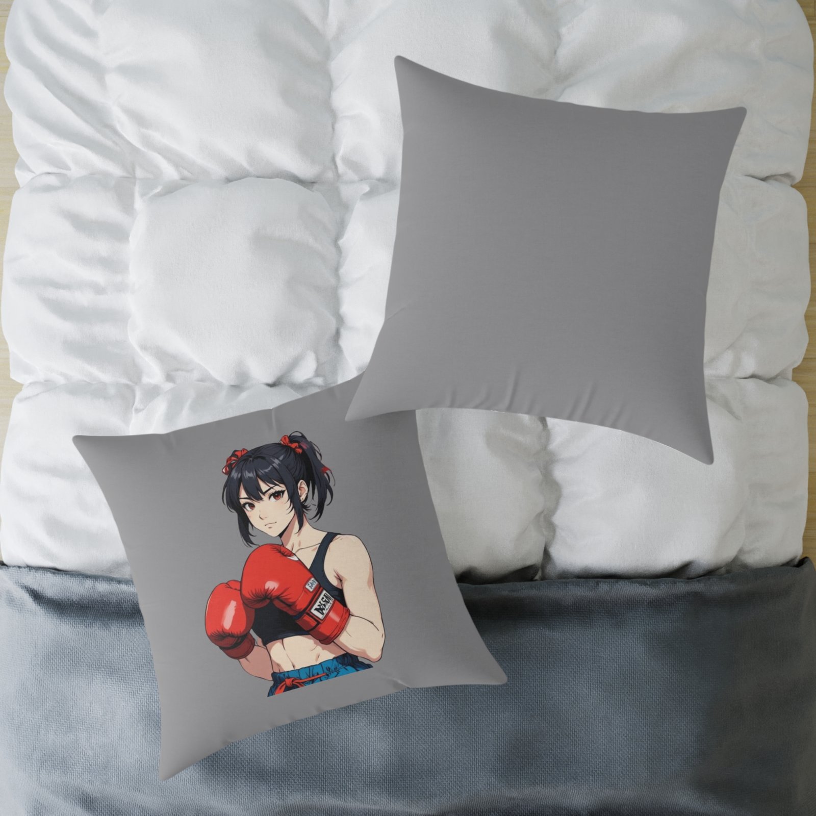 Boxing Square Poly Canvas Pillow - Image 20