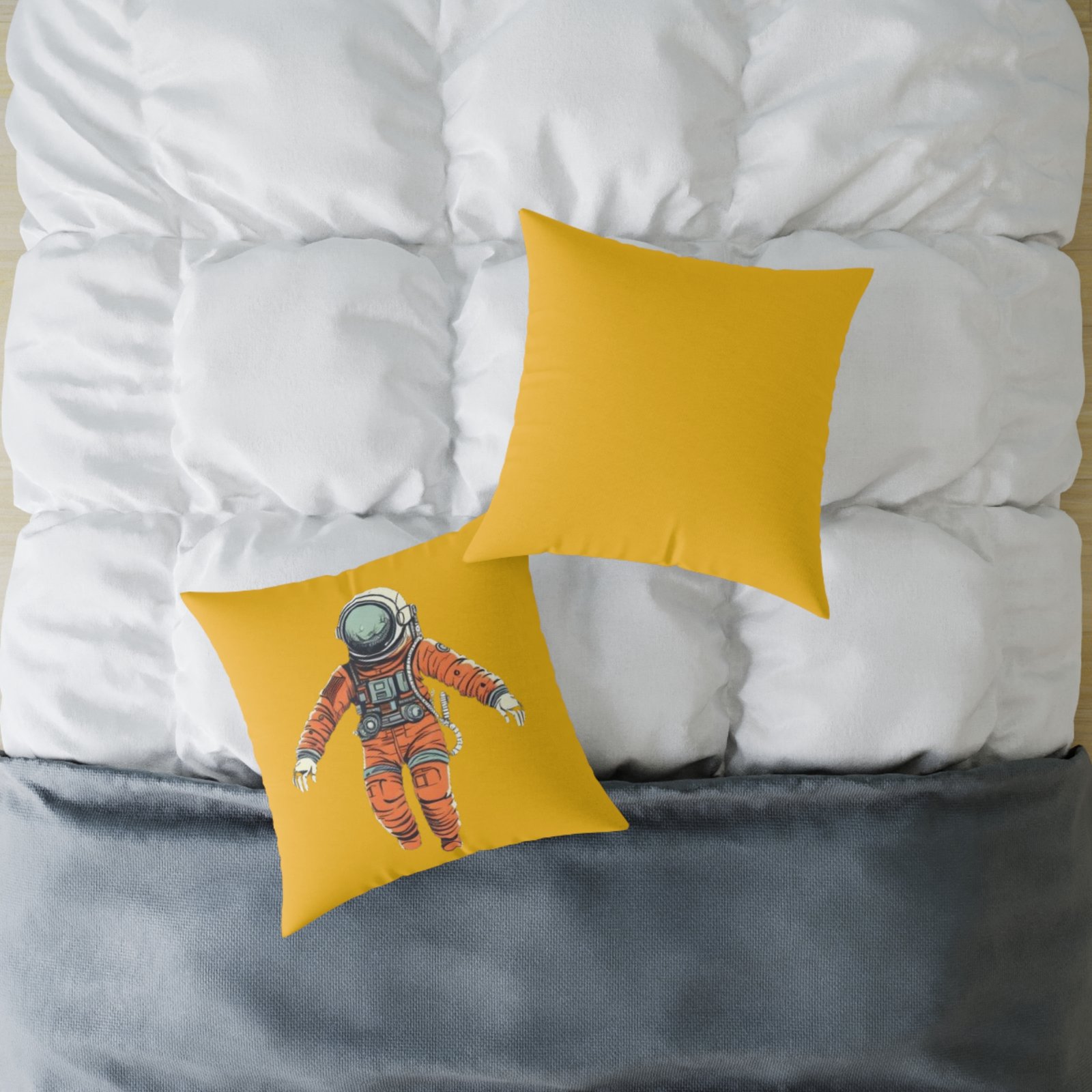 Astronaut Square Poly Canvas Pillow - Image 12