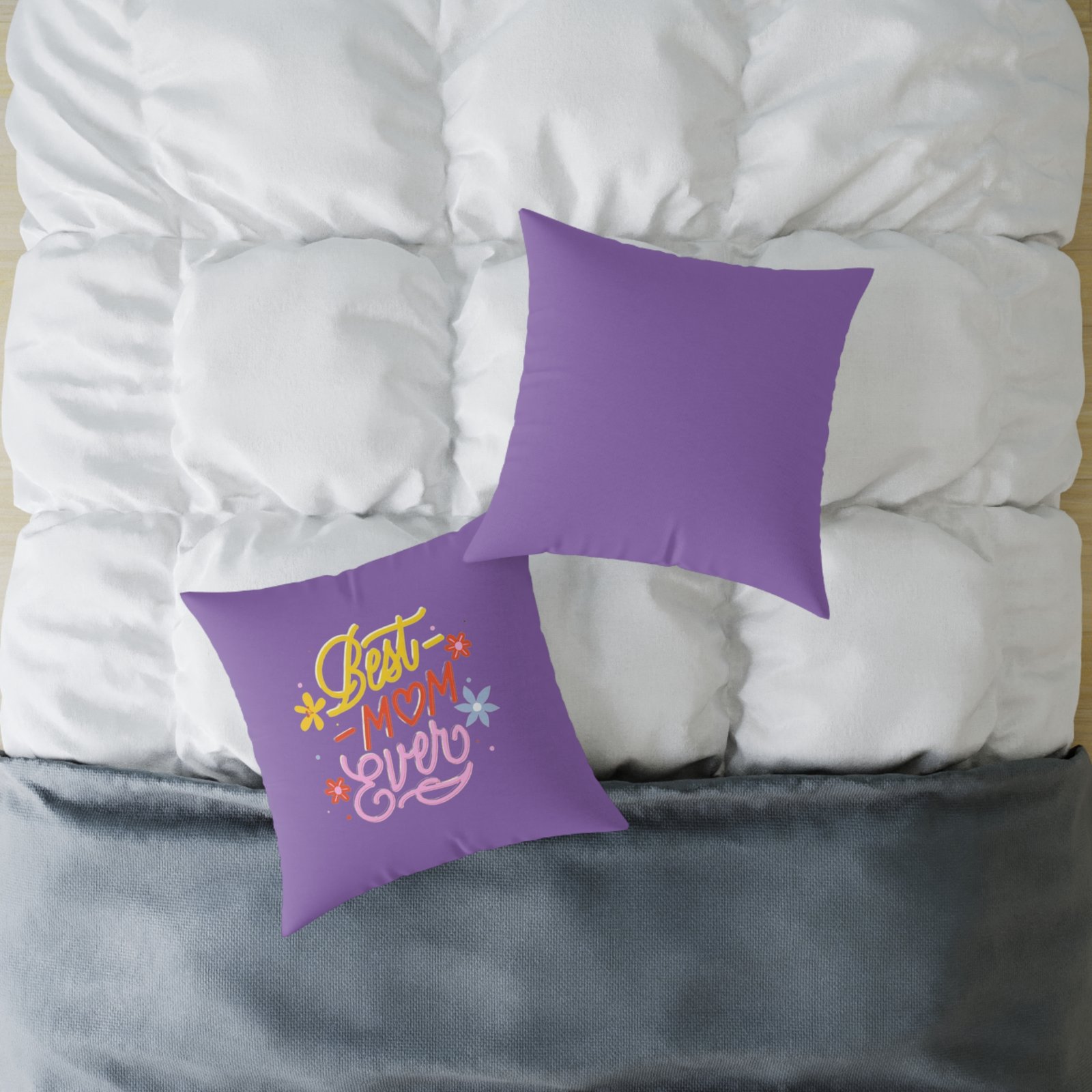 Best Mum Square Poly Canvas Pillow - Image 12