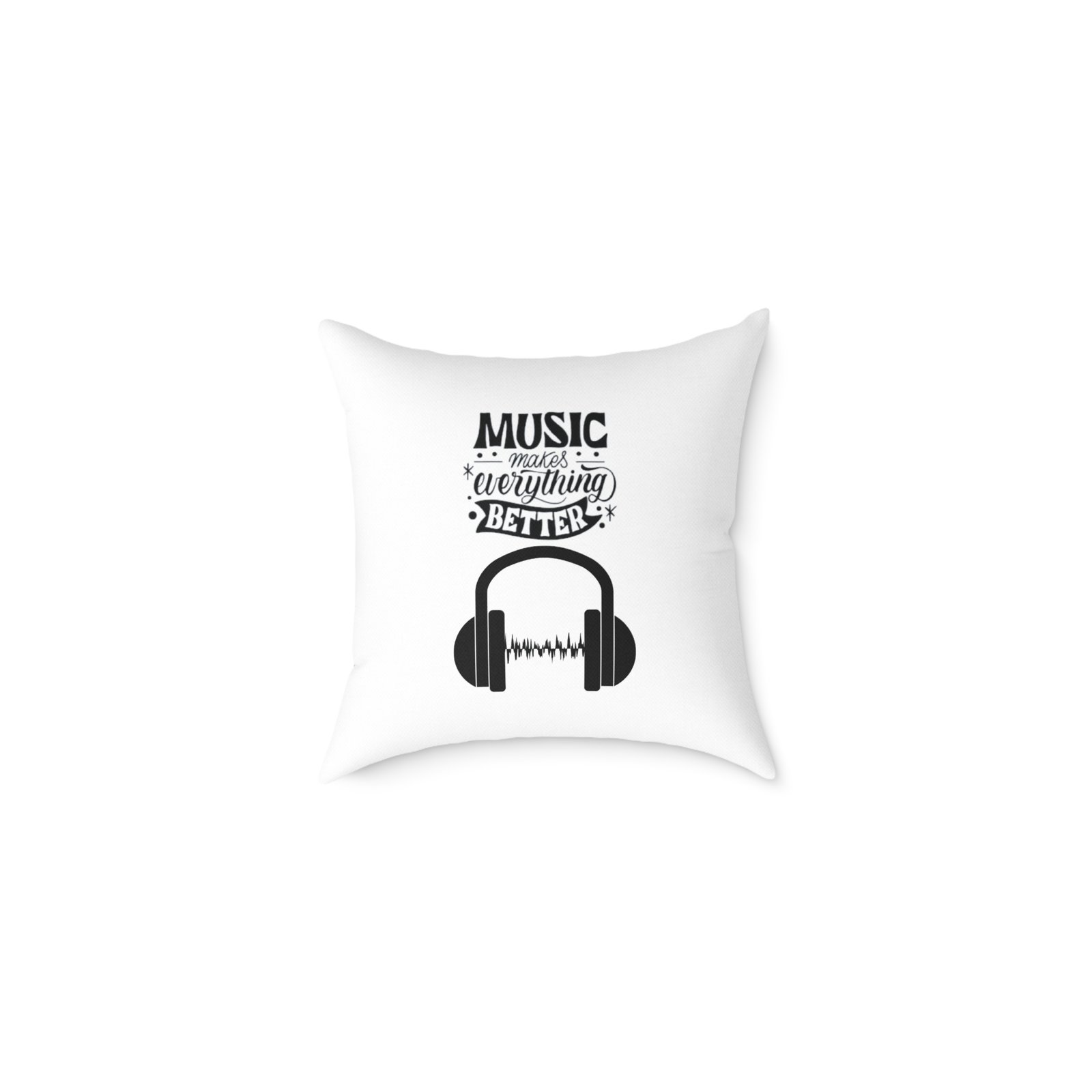 Music Poly Canvas Pillow
