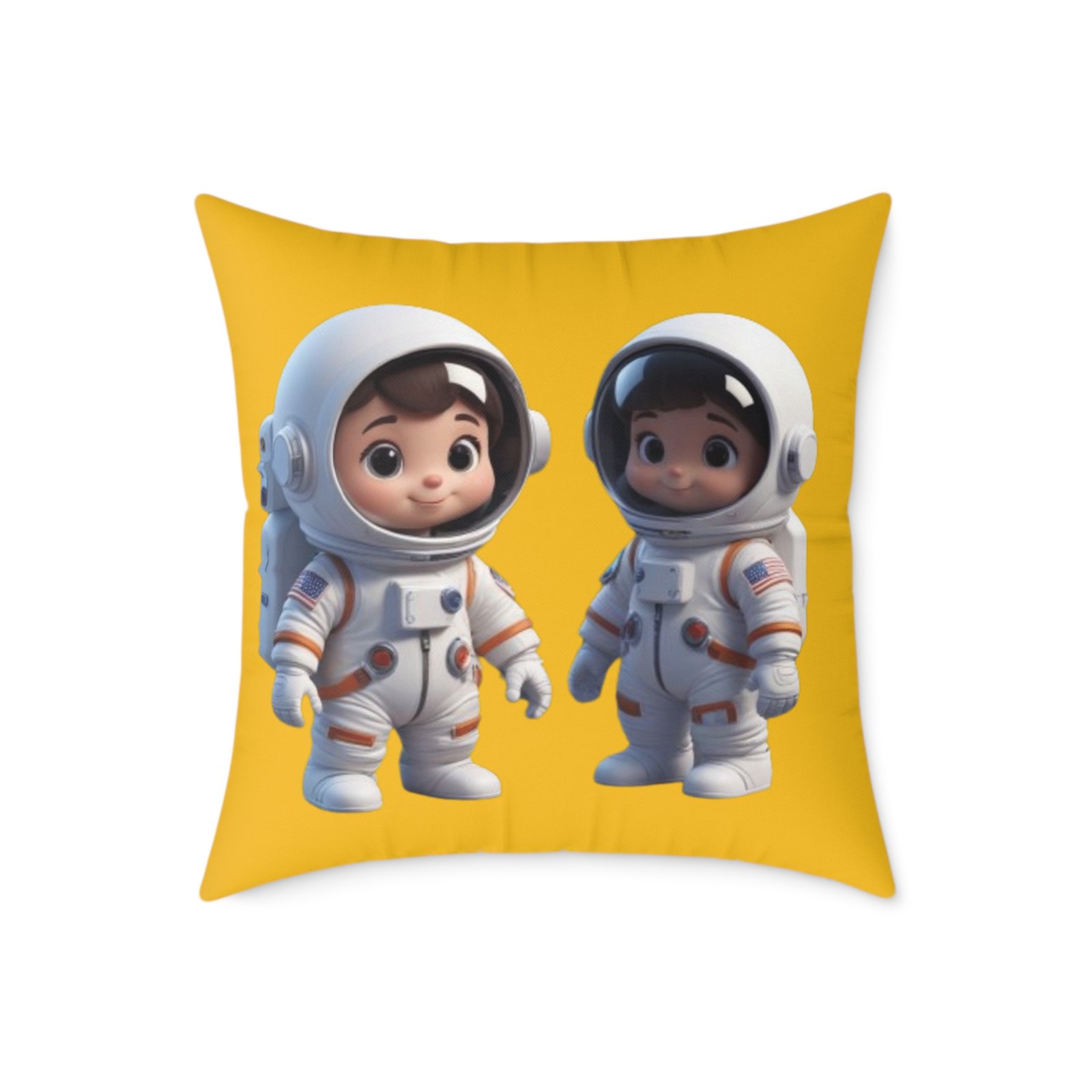 Astronauts Square Poly Canvas Pillow - Image 13
