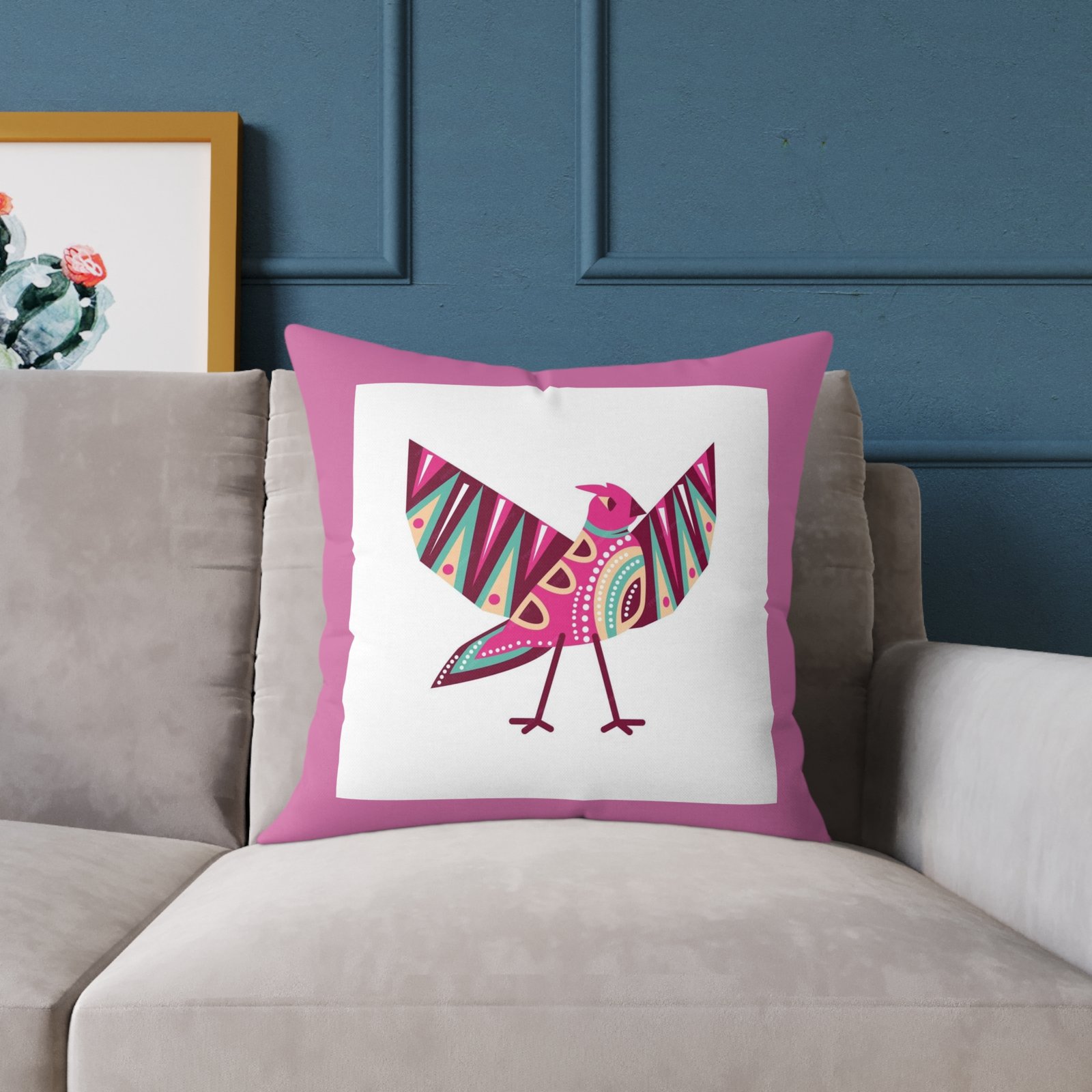 Mexico Square Poly Canvas Pillow - Image 11
