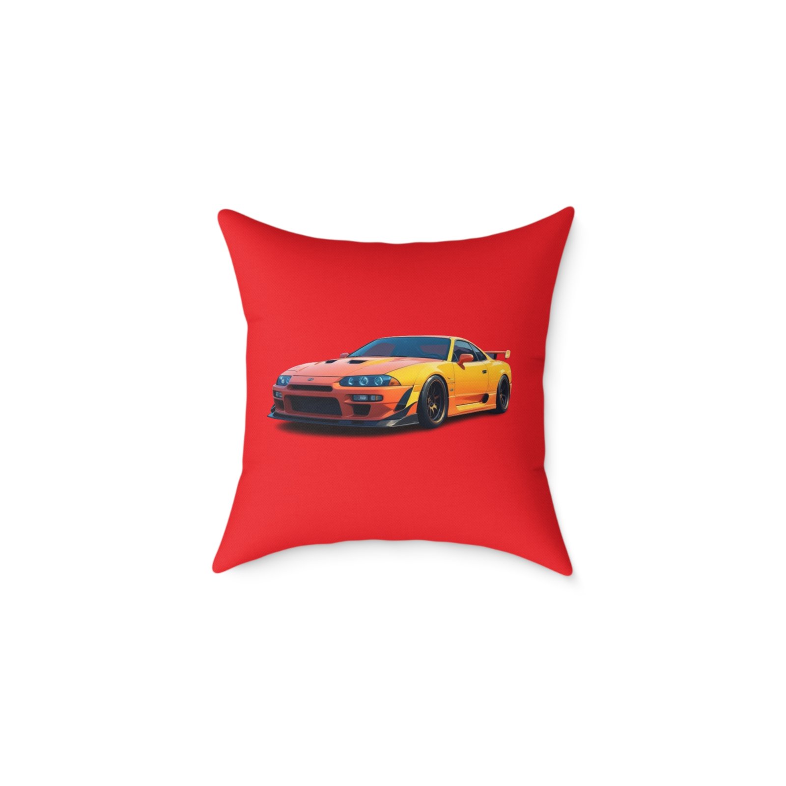 Fast Car Design Square Poly Canvas Pillow - Image 5