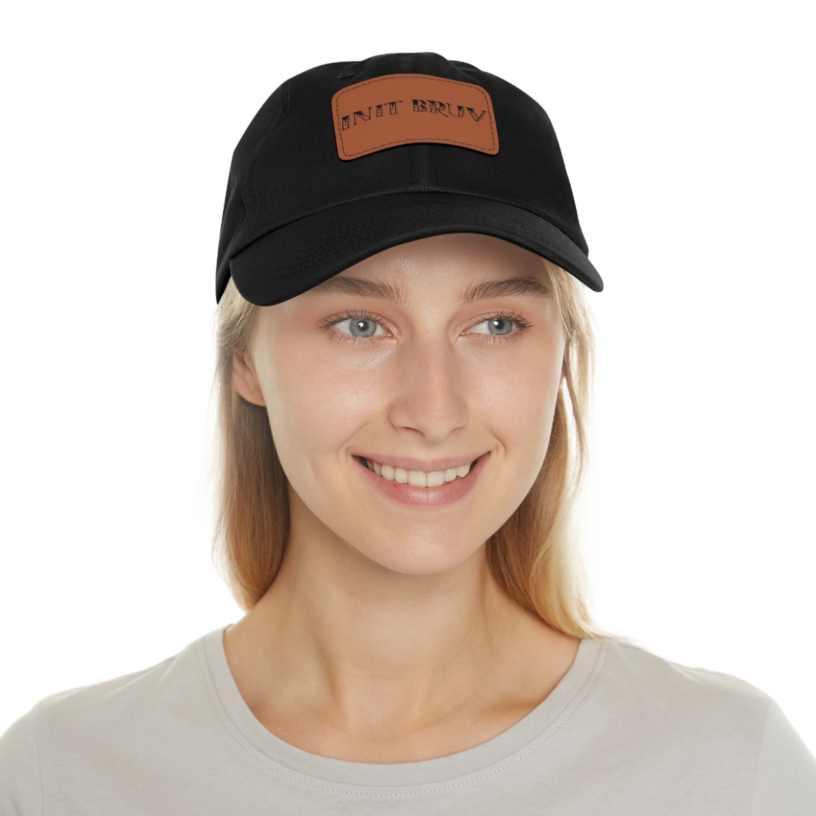In it Bruv Dad Hat with Leather Patch (Rectangle) - Image 8